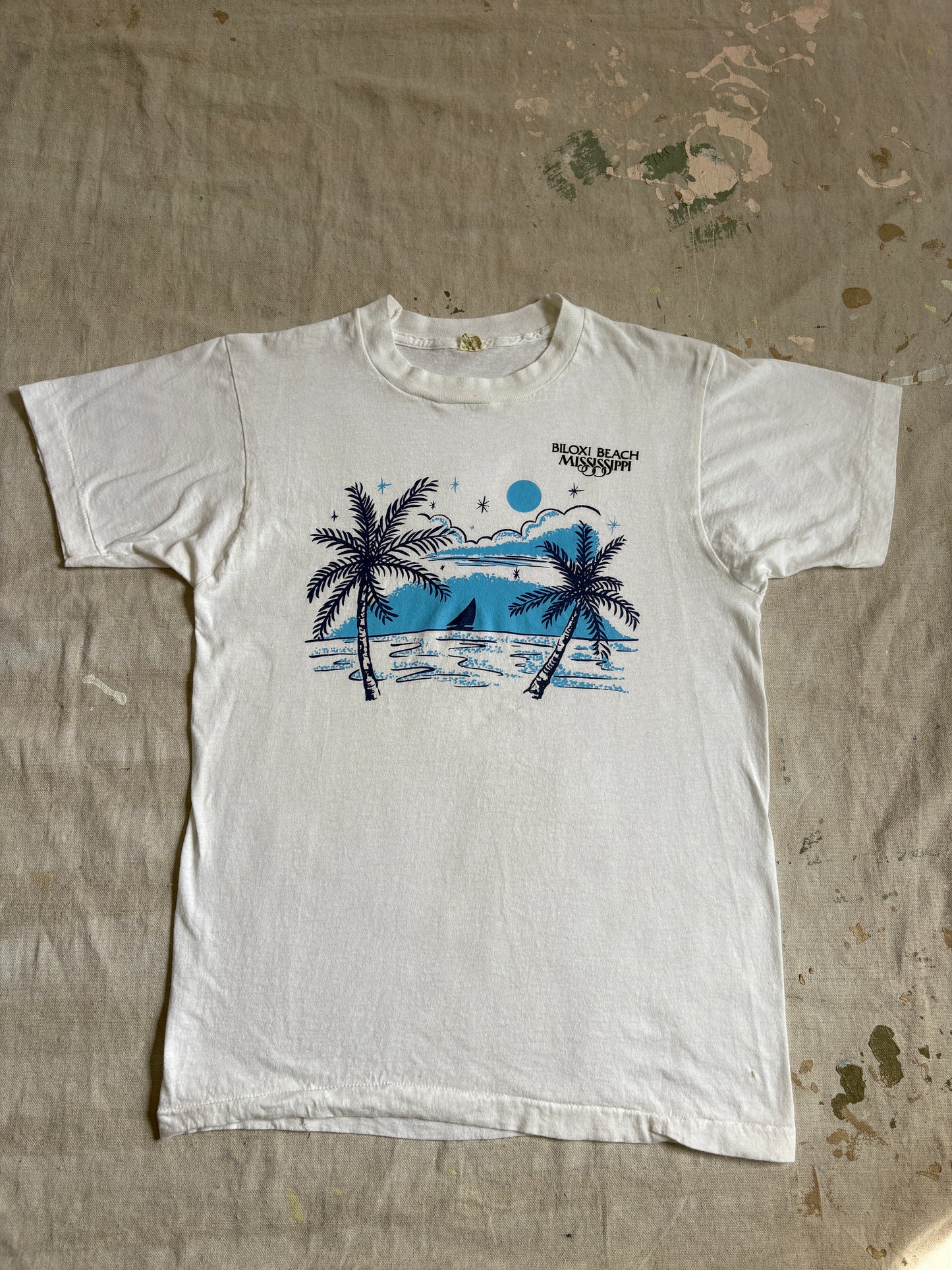 Vintage 80s Biloxi Beach Mississippi Tee