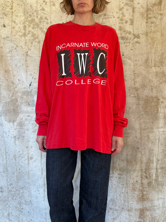 Vintage 80s Incarnate Word College Long Sleeve Tee