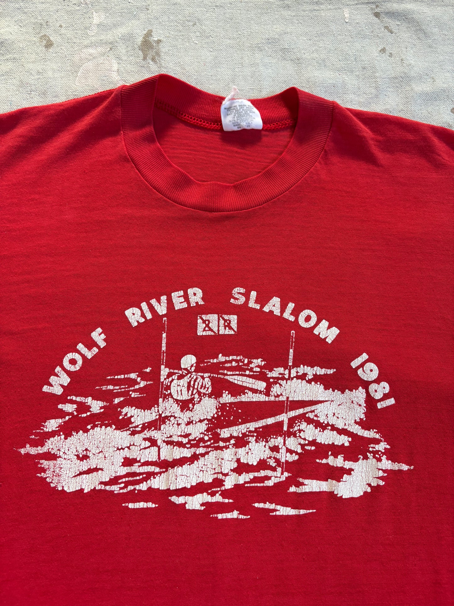 Vintage 80s Wolf River Slalom Tee