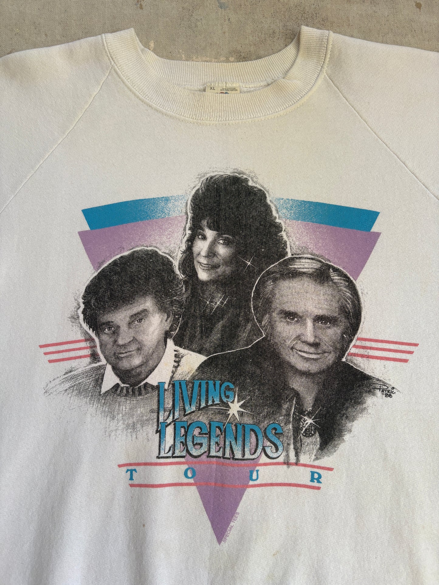 Vintage 80s Living Legends: George Jones, Loretta Lynn, Conway Twitty Sweatshirt
