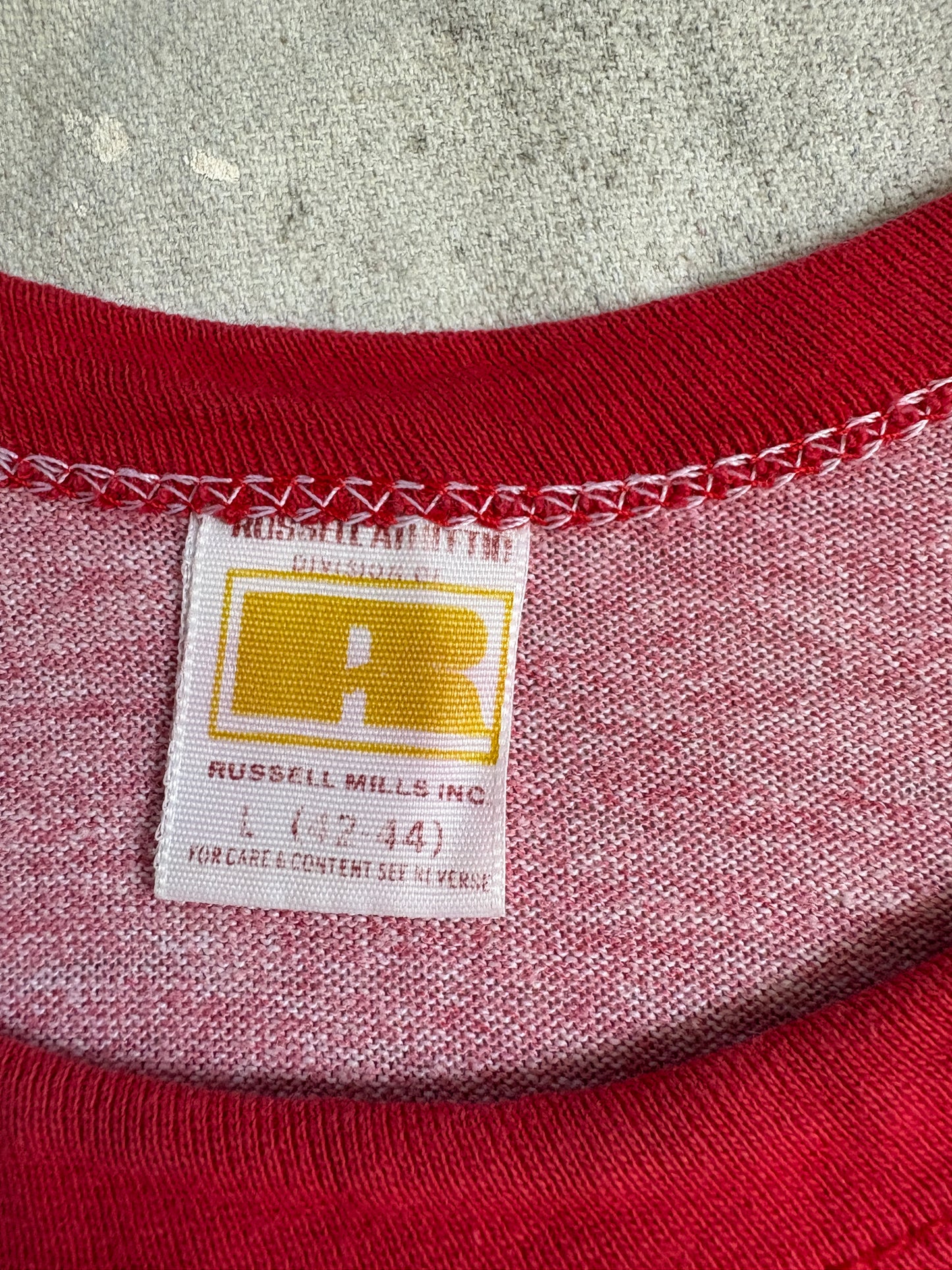 Vintage 70s Let’s Go Falls A.C. Ringer Tee