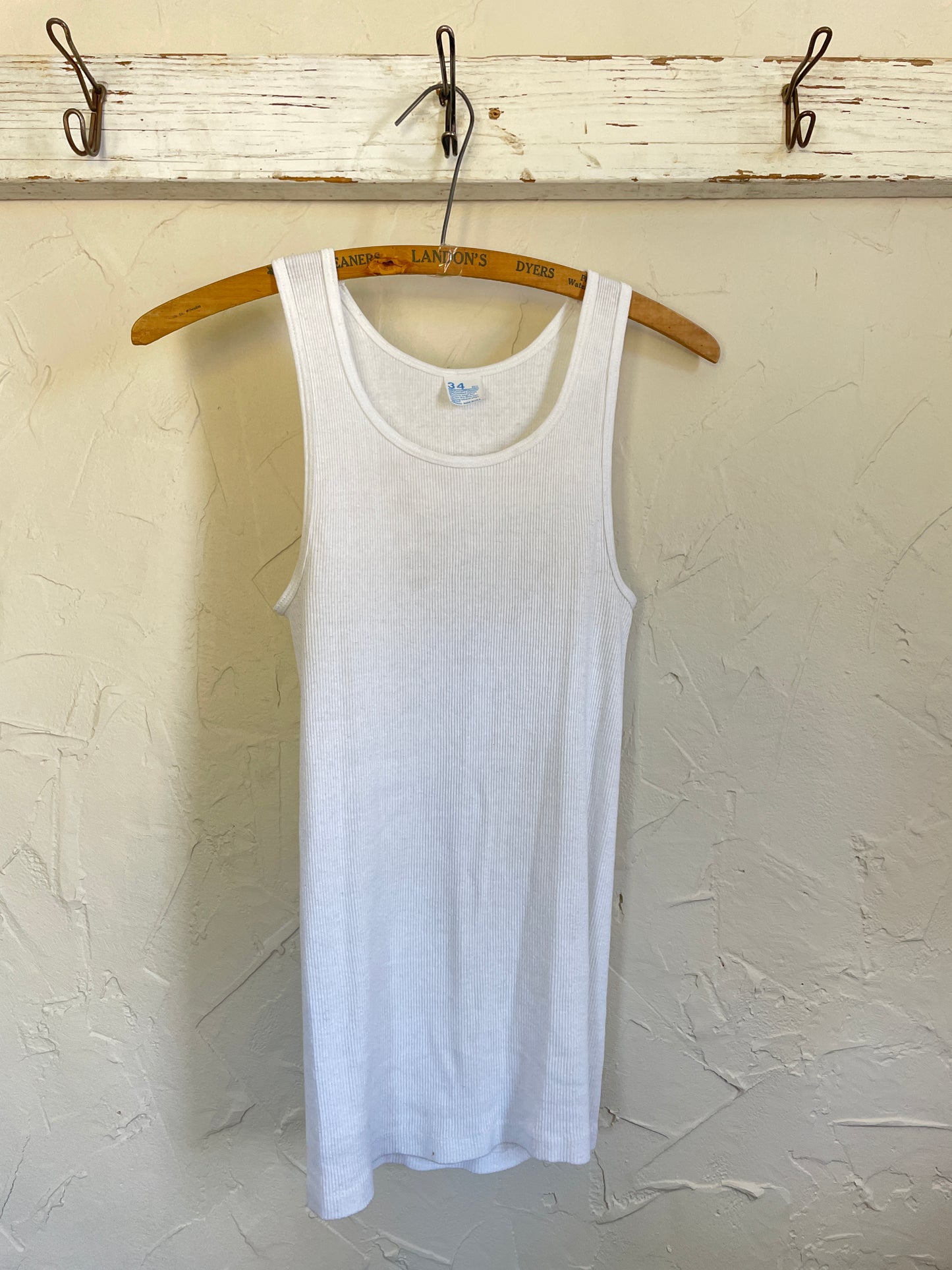 80s Plan White Tank Top