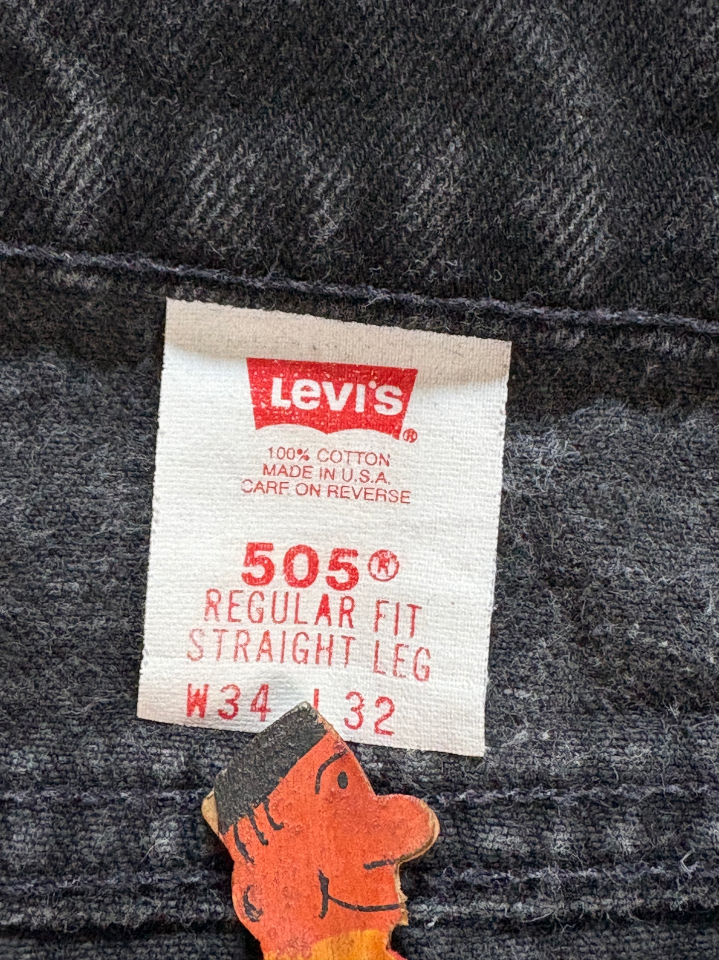 90s Faded Black Levi’s 505 Jeans