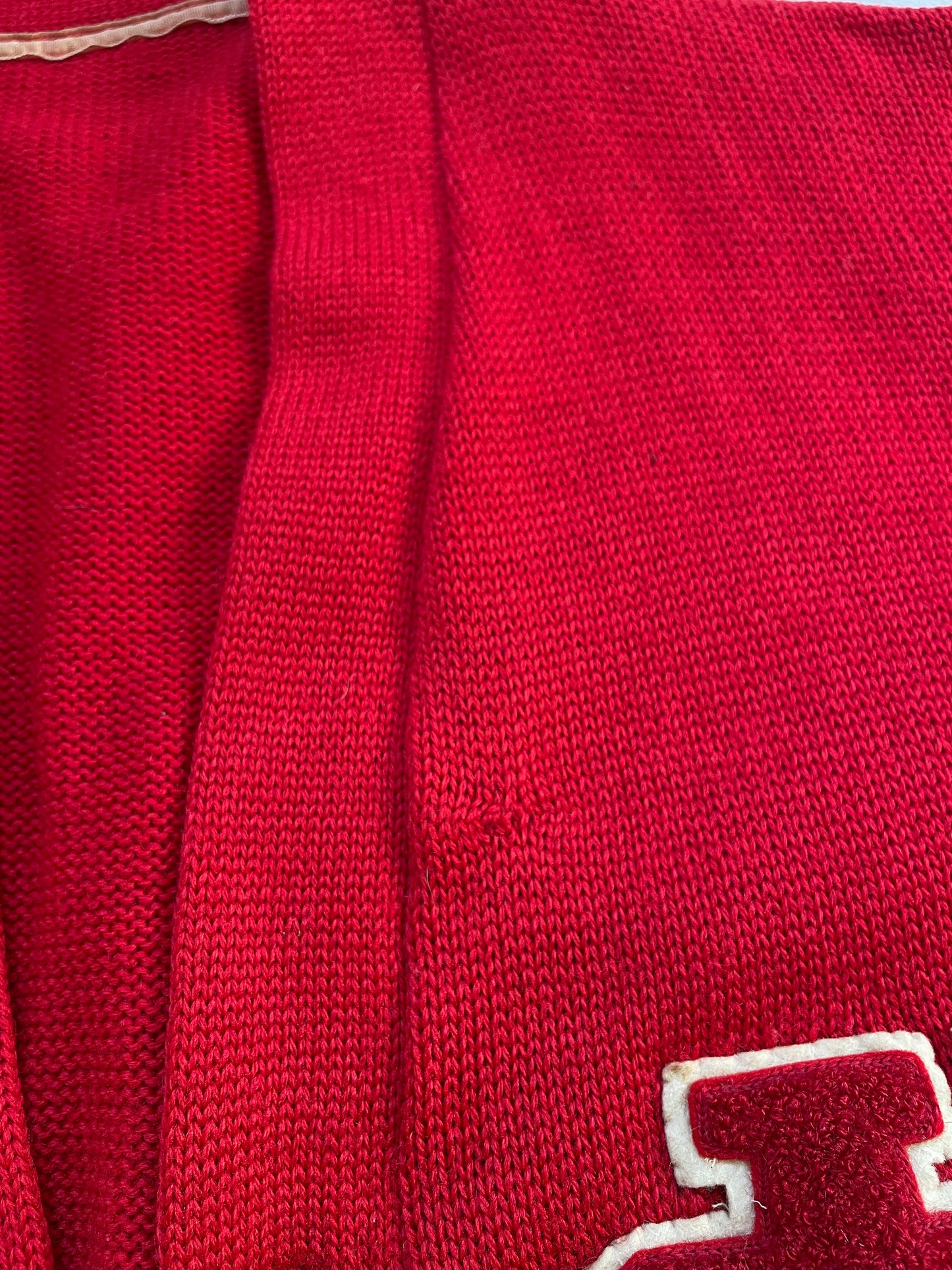 60s Red Letterman Sweater