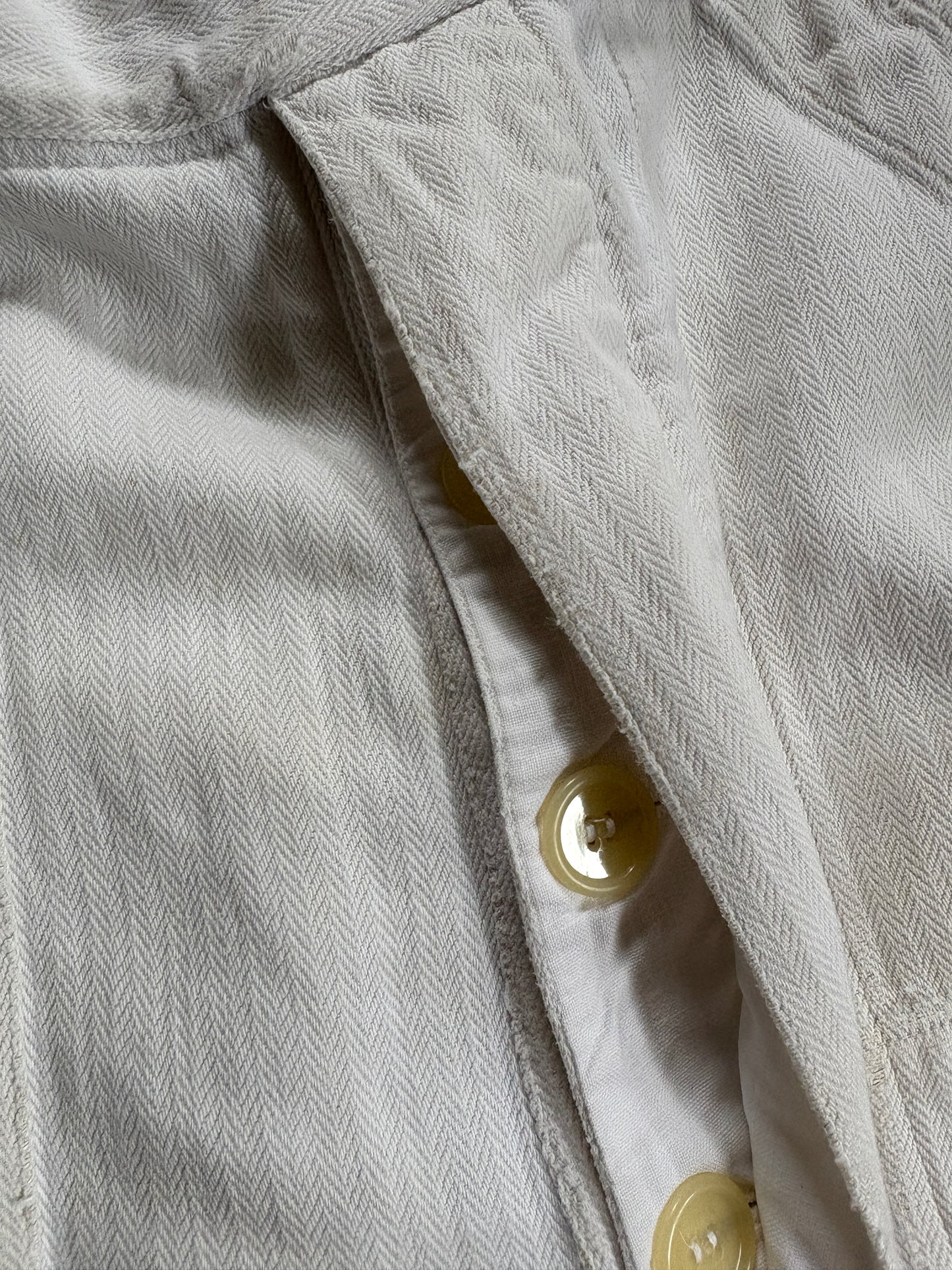 60s White HBT French Workwear Overalls