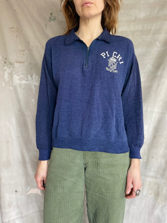 70s/80s Pi Chi Quarter Zip Sweatshirt