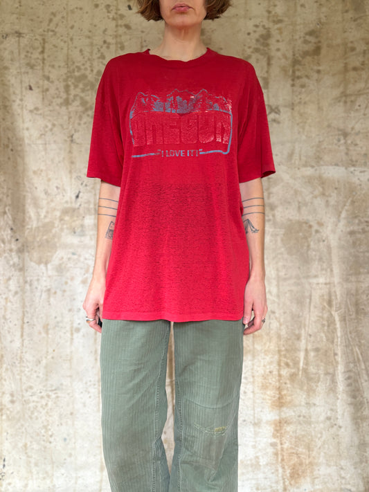 80s Paper Thin Oregon I Love It Tee