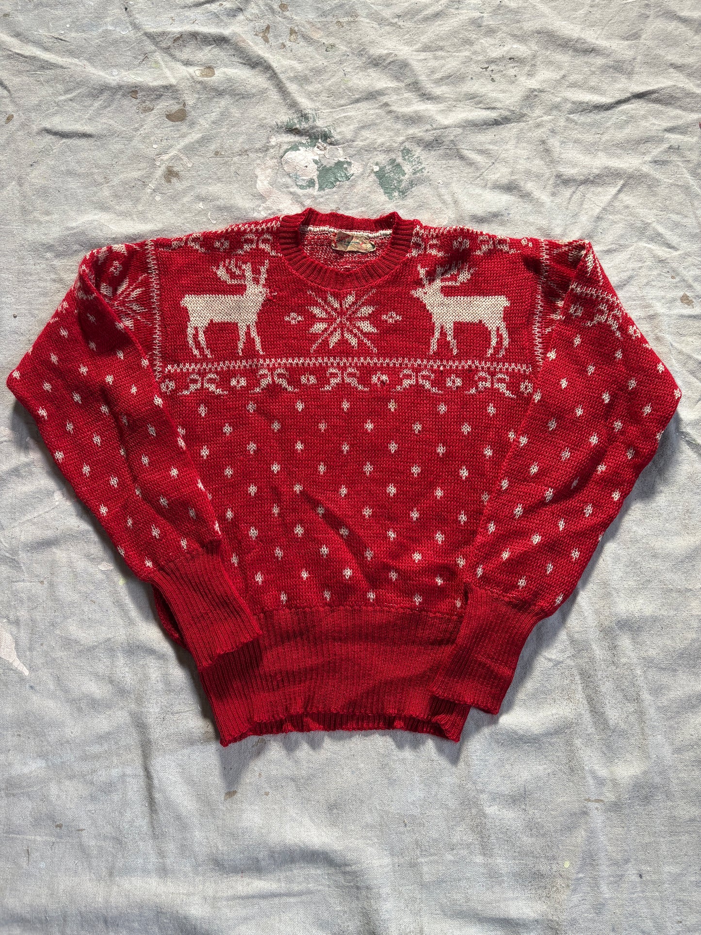 50s Jantzen Reindeer Holiday Sweater