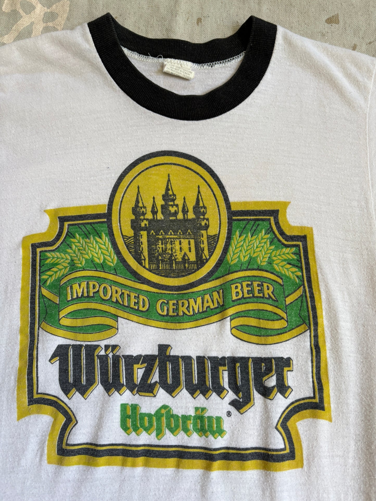 80s Wurzburger Hafbrau German Beer Tee