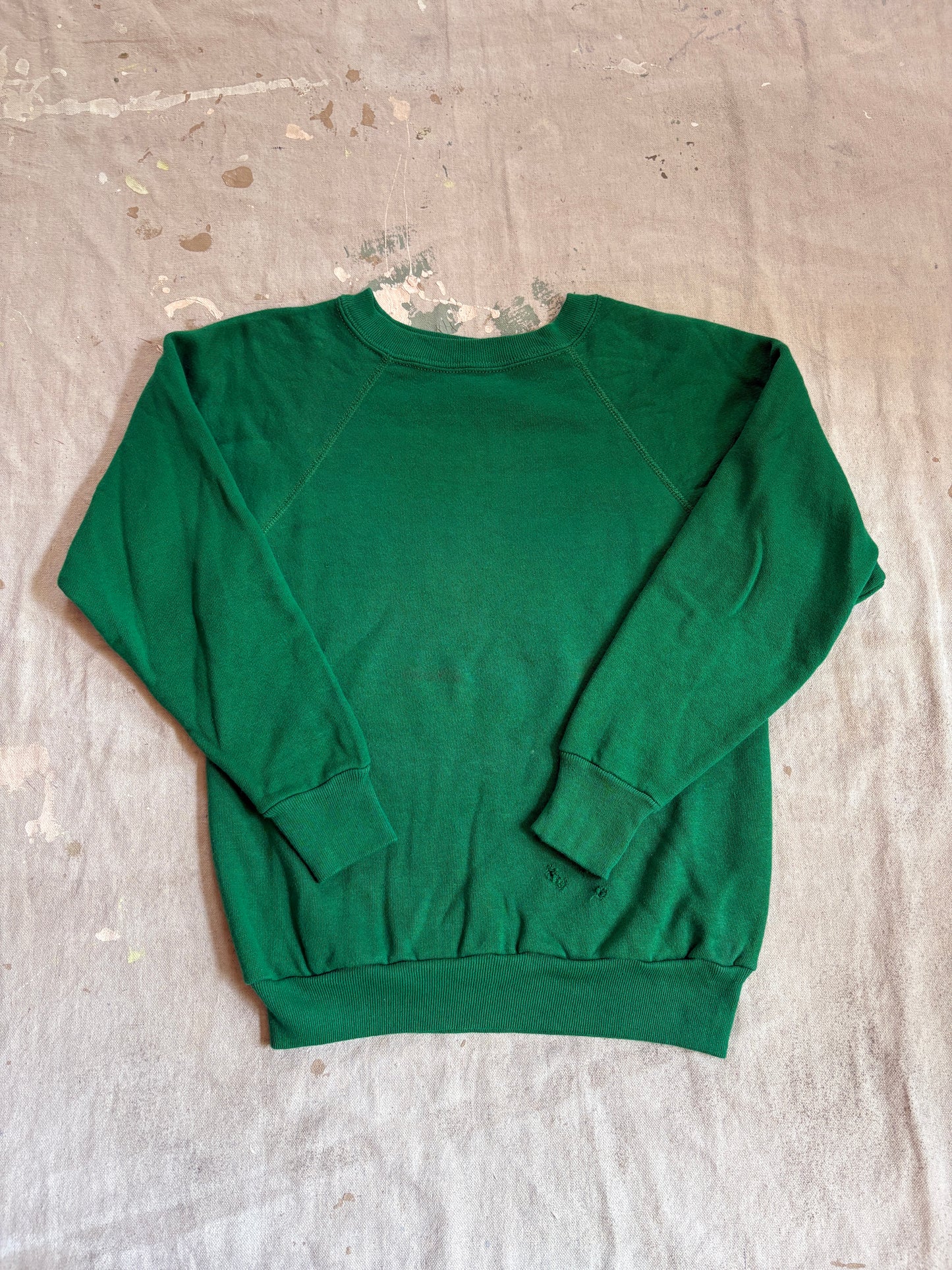 Vintage 80s Blank Green Sweatshirt