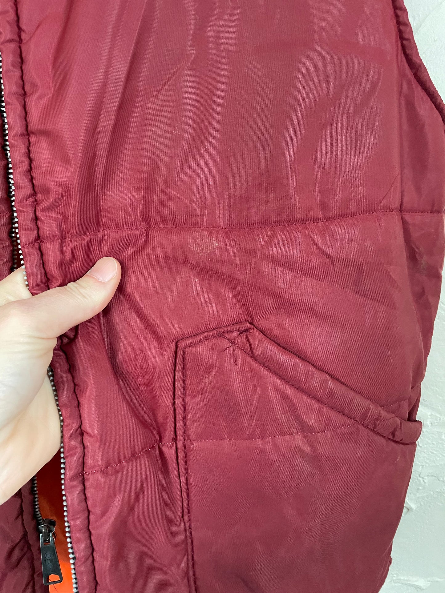 80s Maroon Vest