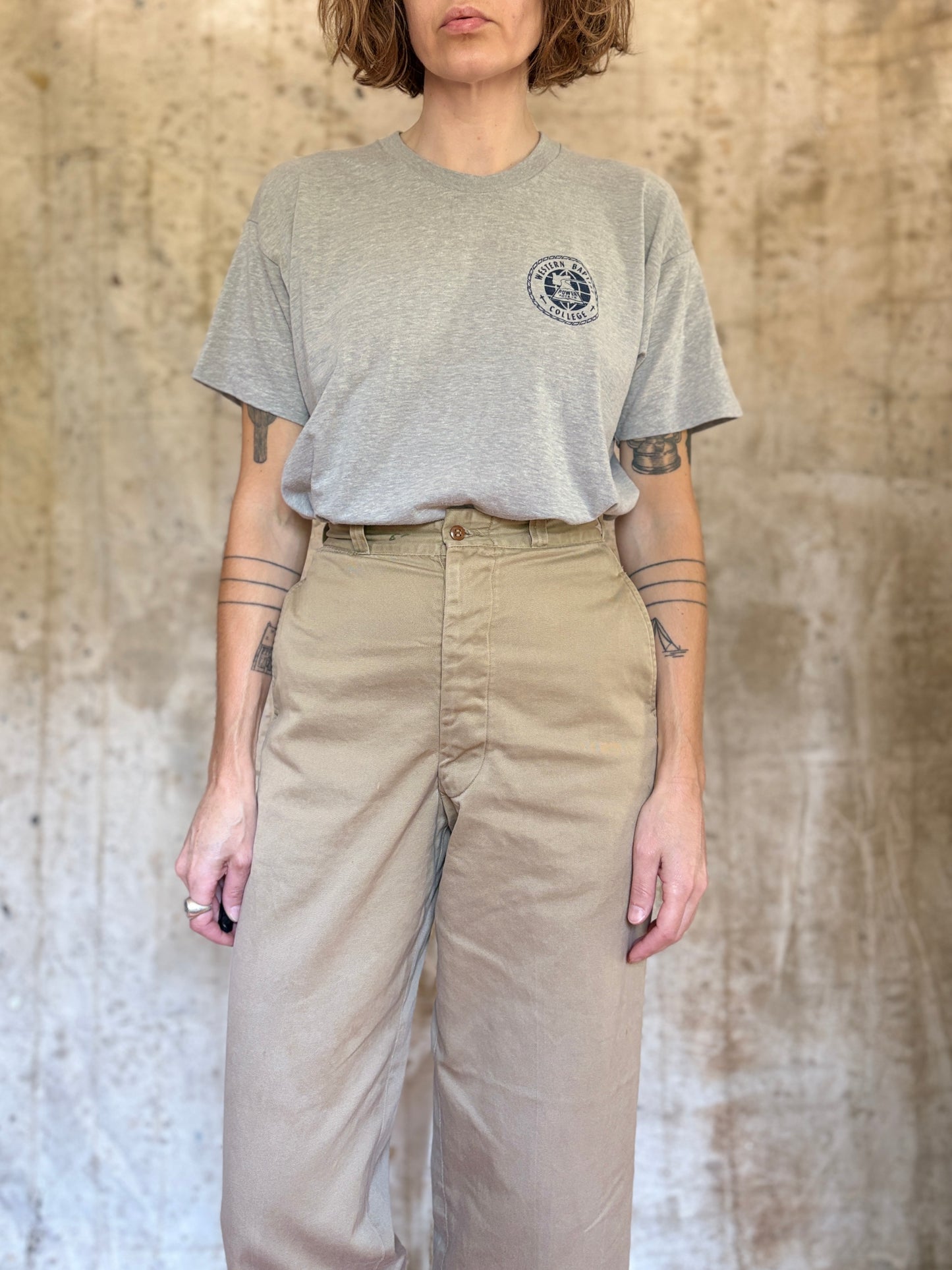 Vintage 80s Western Baptist College Tee