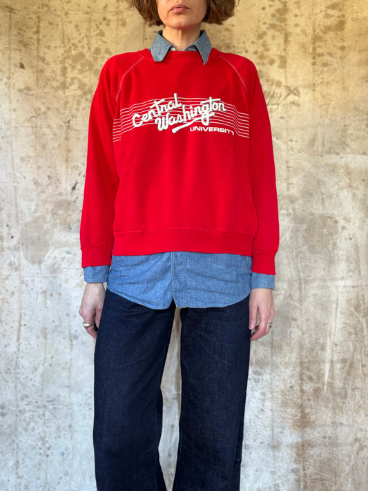 80s Central Washington University Sweatshirt