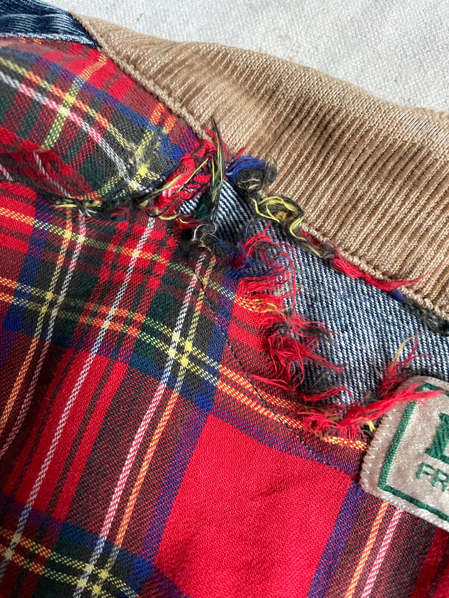 80s LL Bean Flannel Lined Jean Jacket