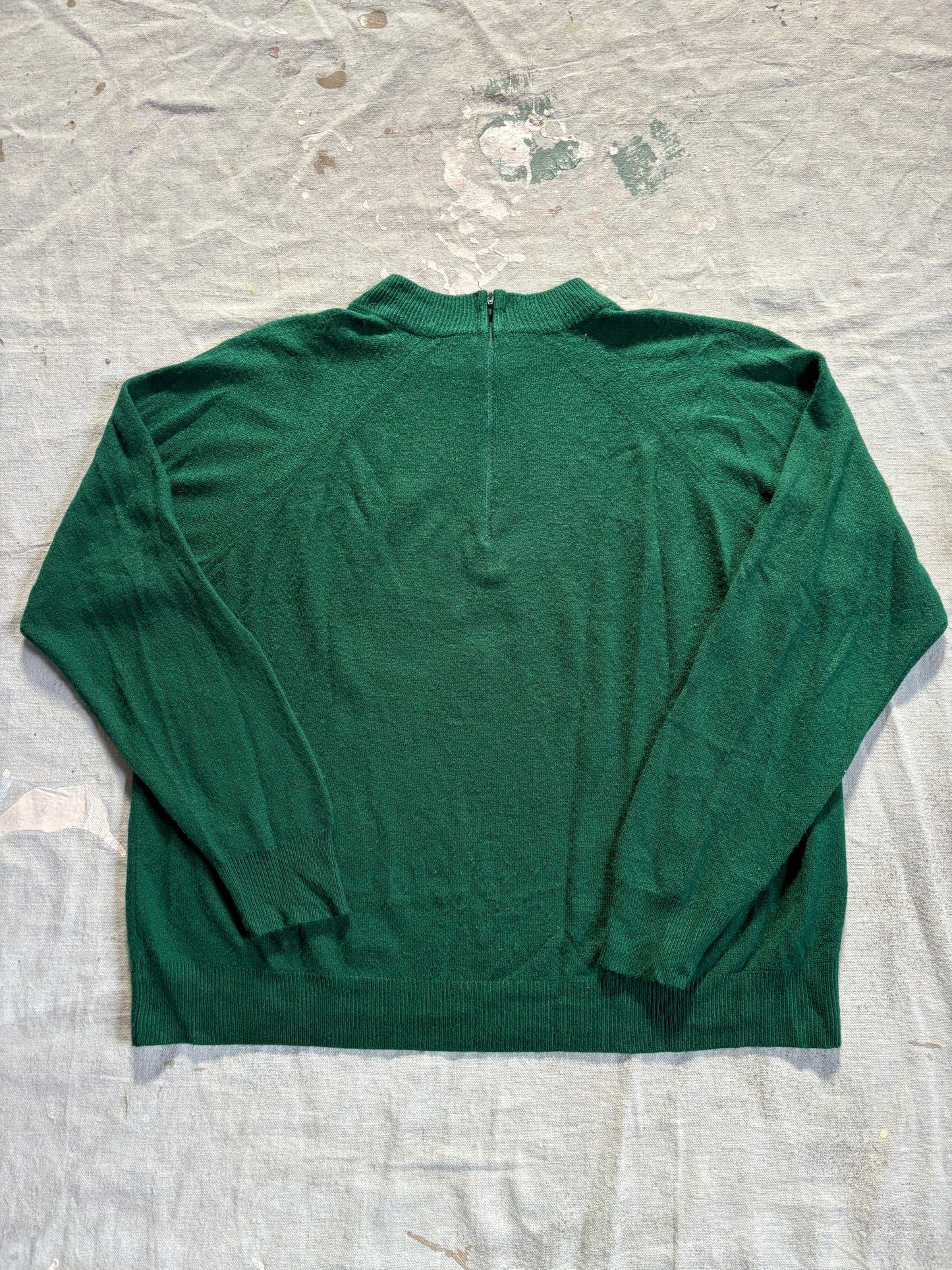 80s Evergreen Mock Neck Sweater