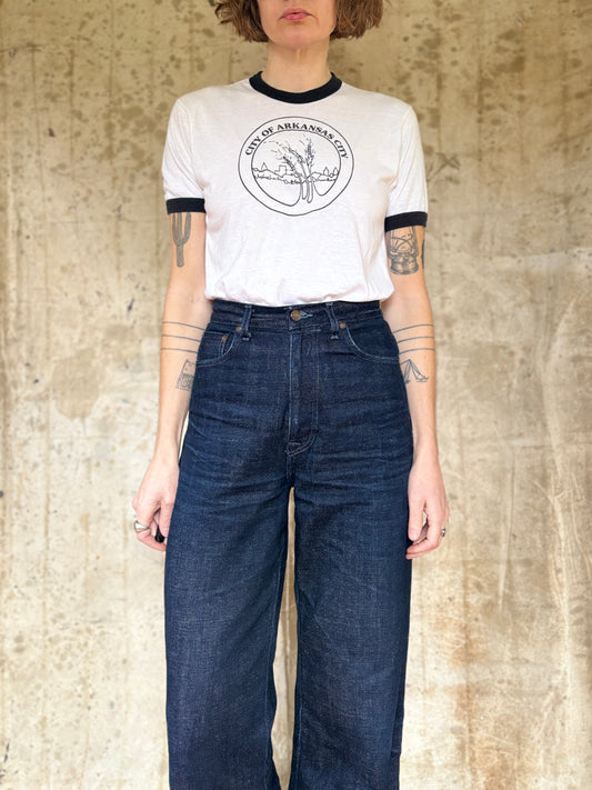 80s City Of Arkansas City Ringer Tee