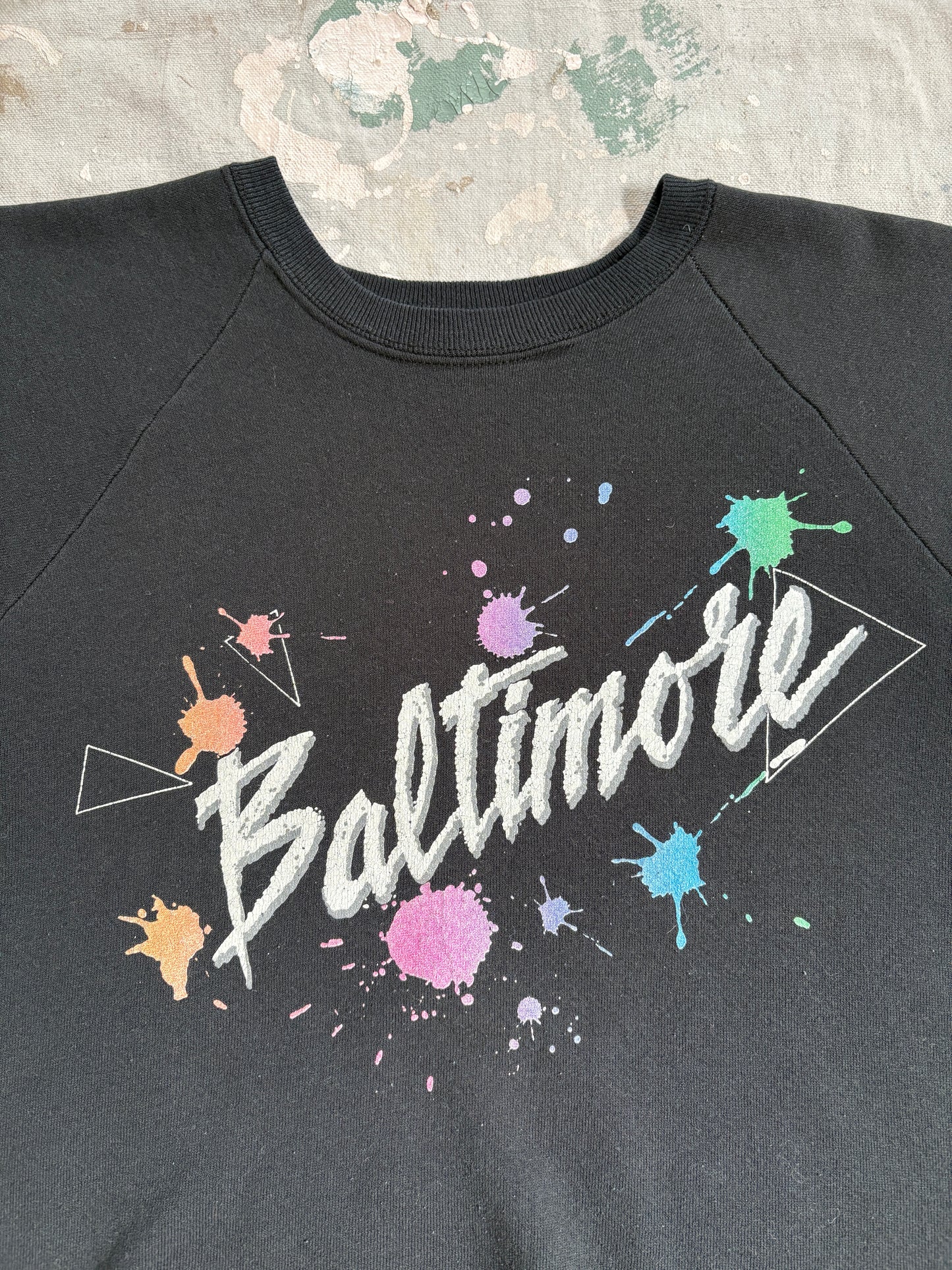 80s/90s Baltimore Paint Splatter Sweatshirt