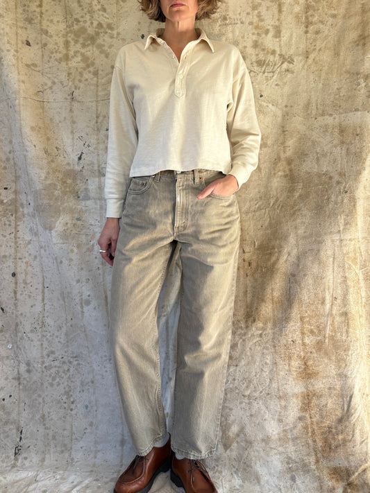 Vintage 90s Gray Green Levi’s 550 Jeans 32x30