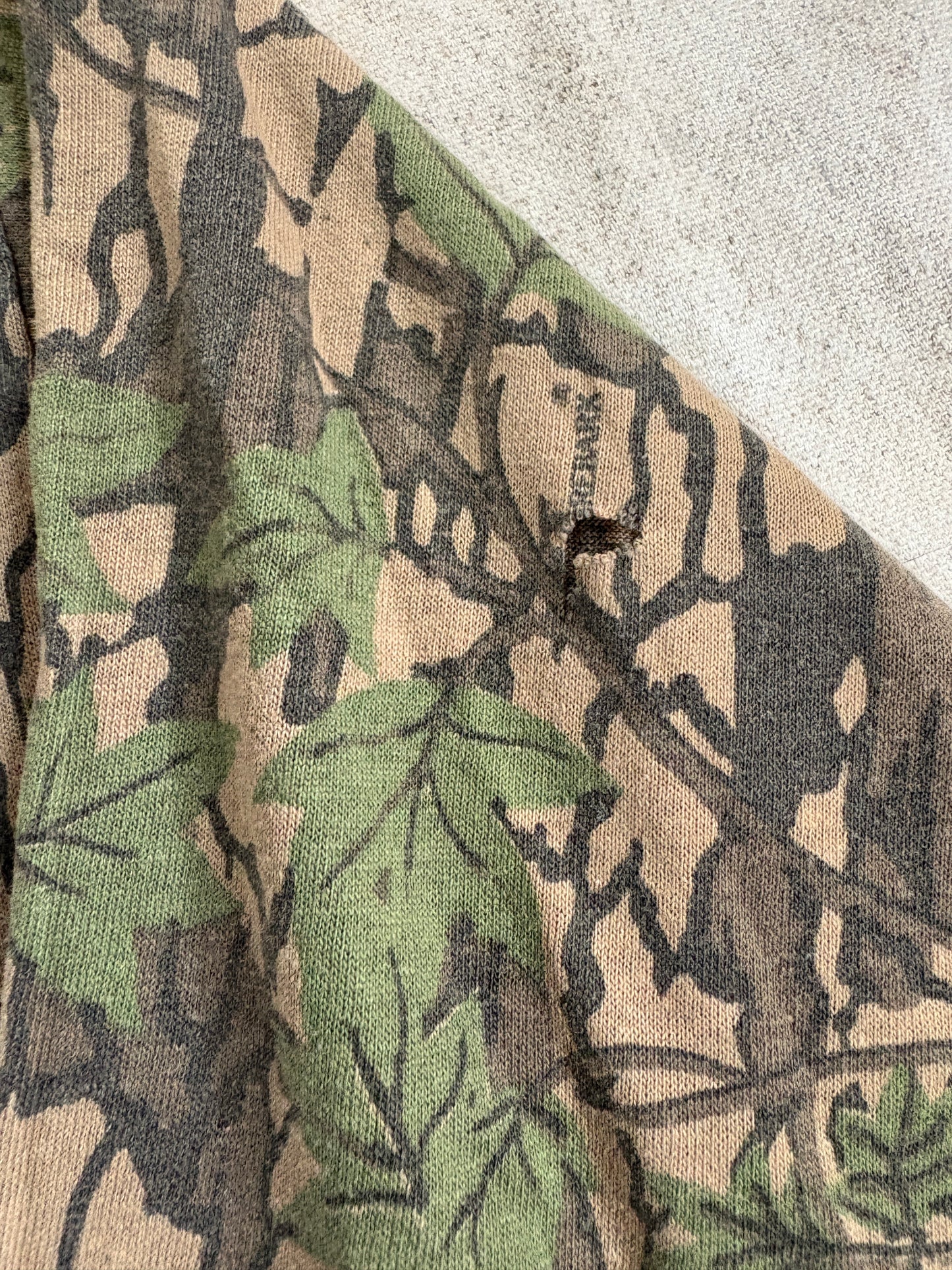 Vintage 80s/90s Trebark Camo Long Sleeve Pocket Tee