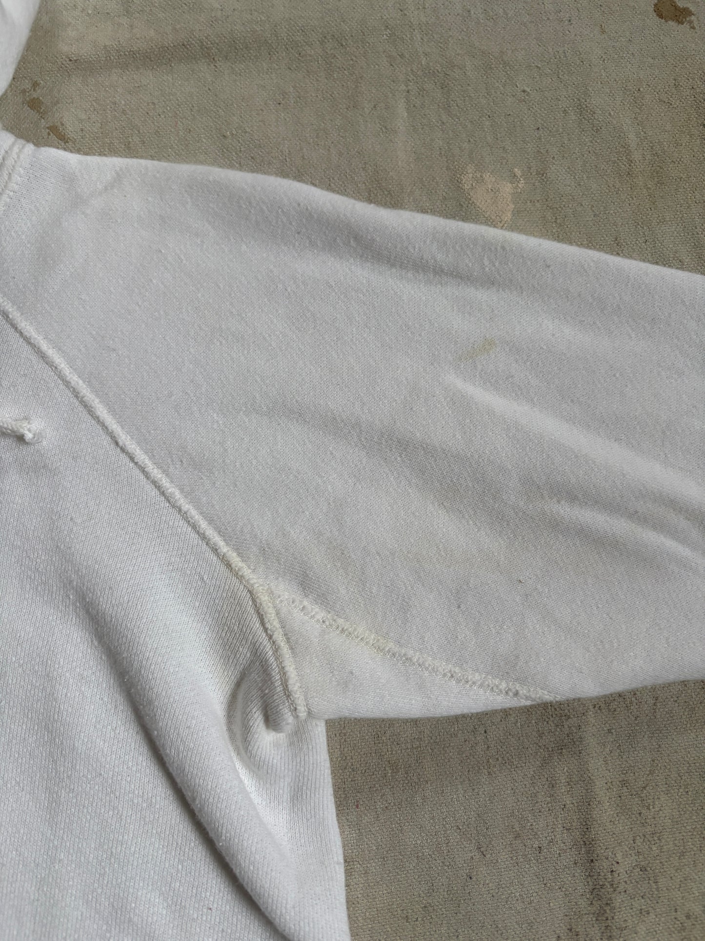 Vintage 60s Mayo Spruce Blank White Sweatshirt Hoodie
