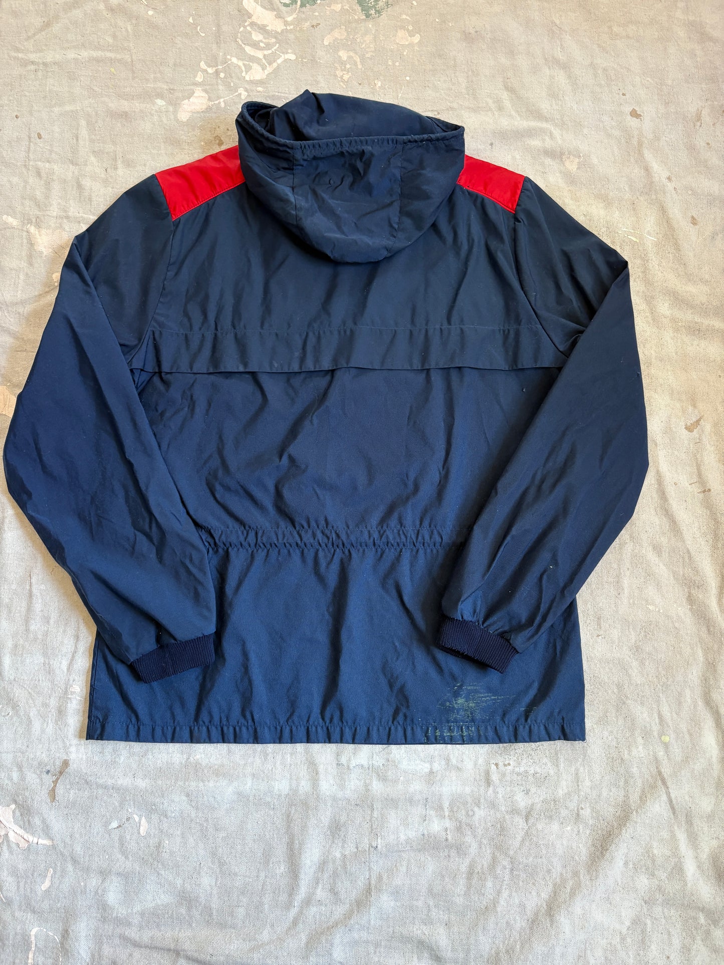 Vintage 80s Blue And Red Anorak Jacket