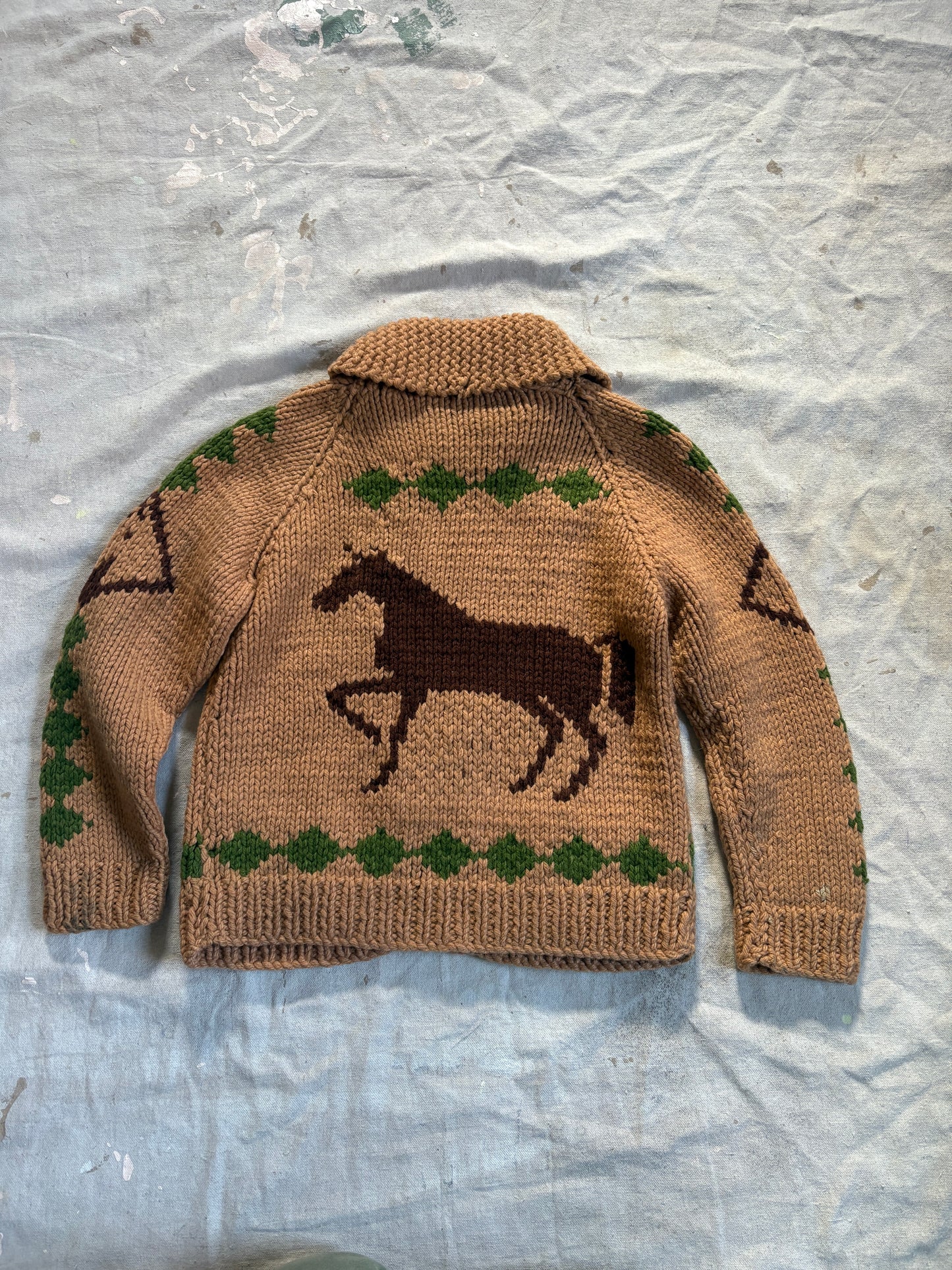 60s Mary Maxim Horse Sweater
