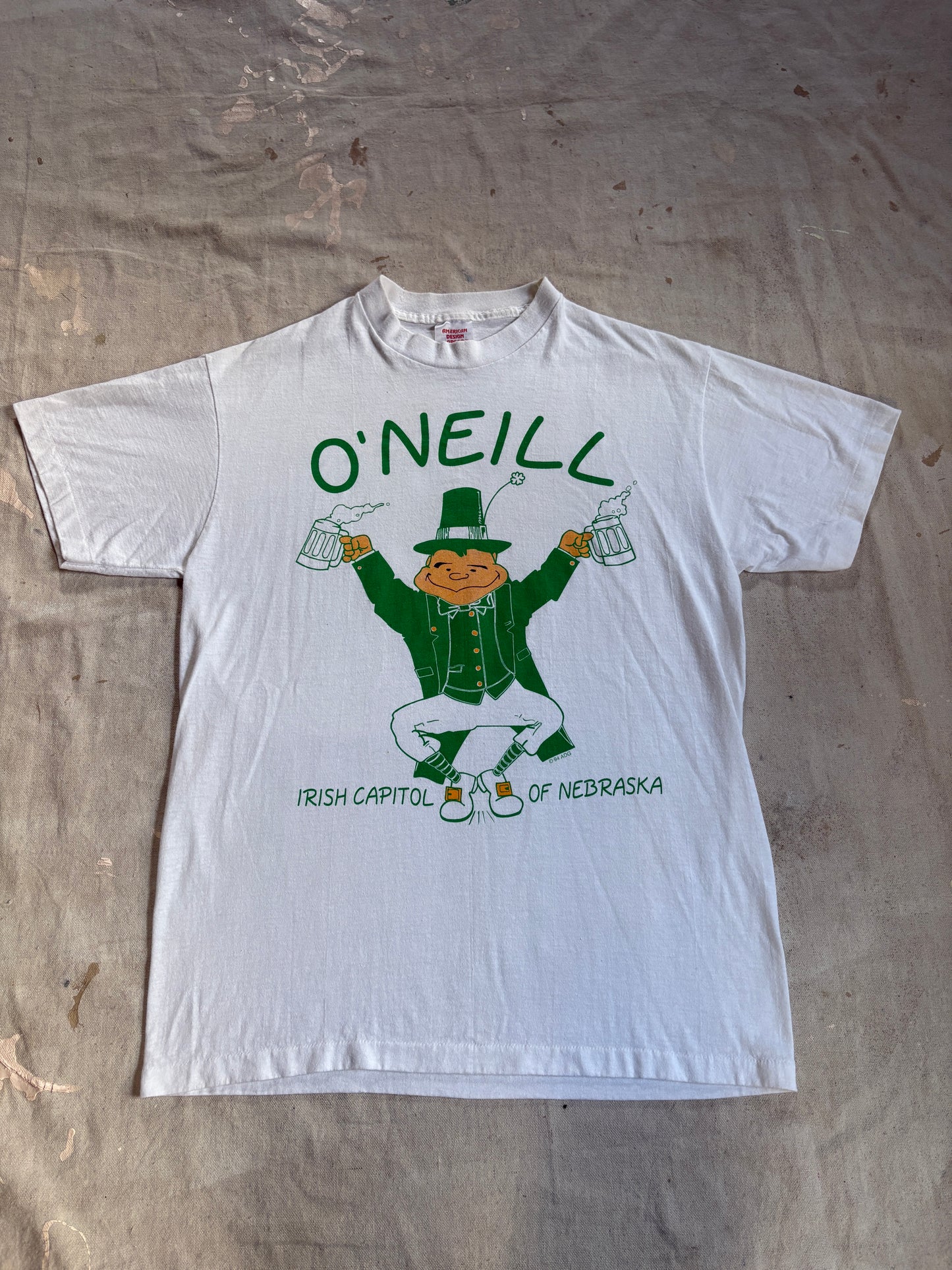 Vintage 90s O’Neill Irish Capitol Of Nebraska Tee