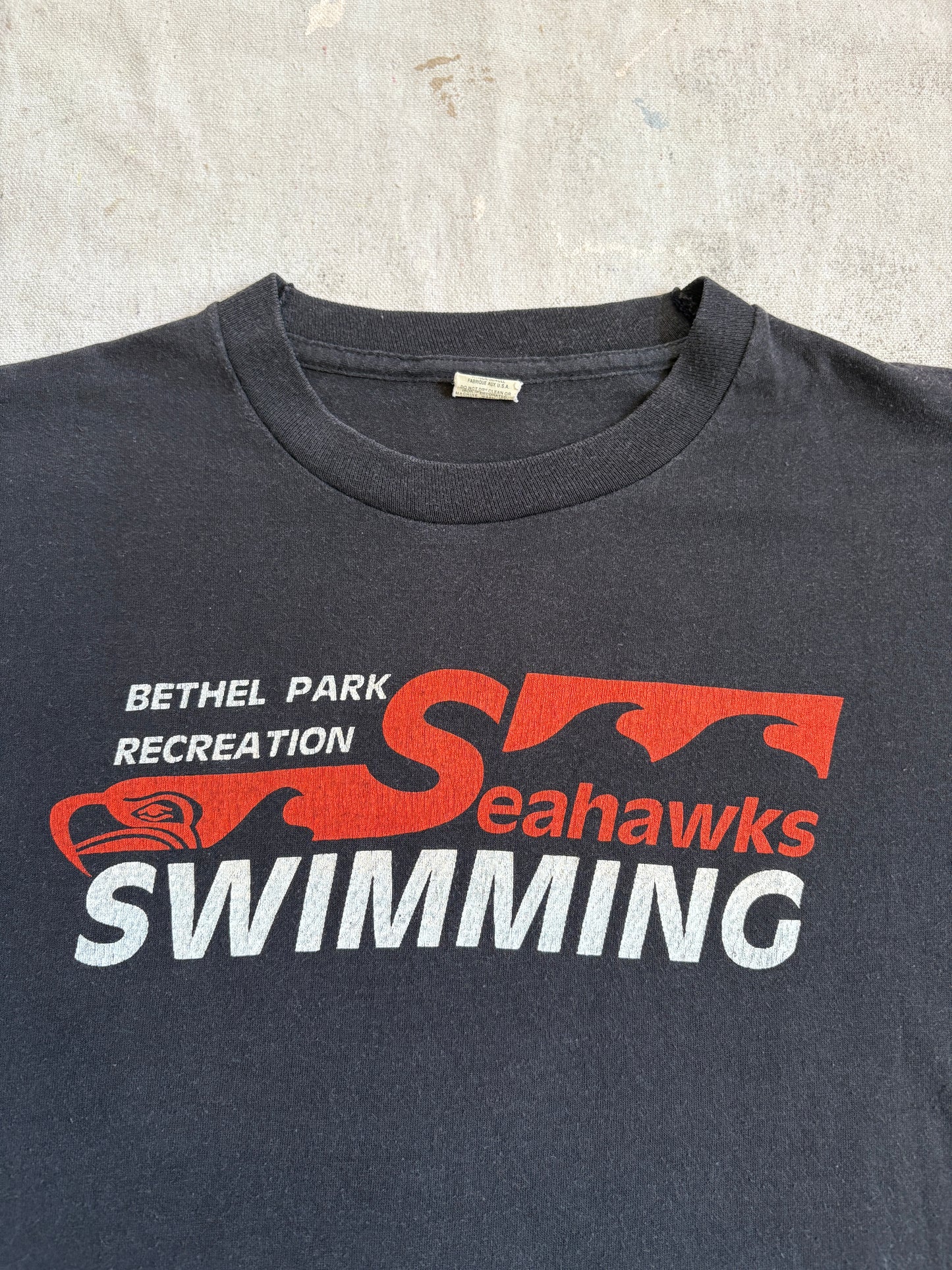 Vintage 80s Bethel Park Seahawks Swimming Tee