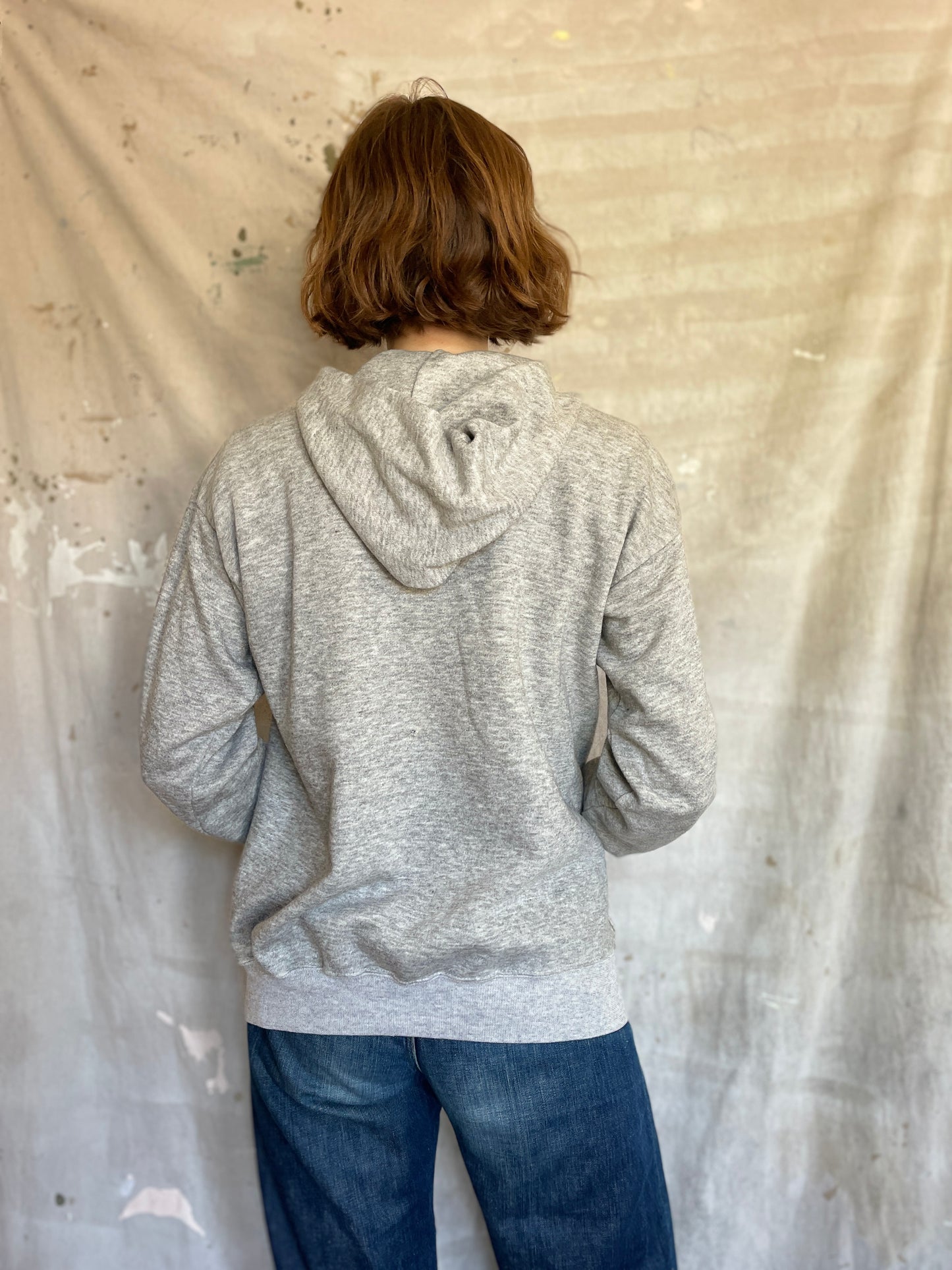 80s Blank Heather Grey Hoodie