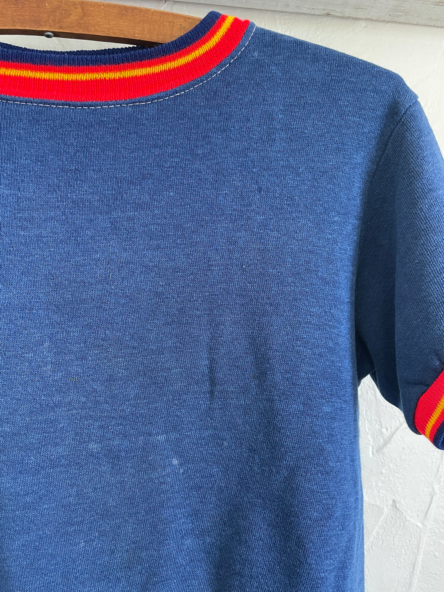 70s Blue Ringer Sweatshirt