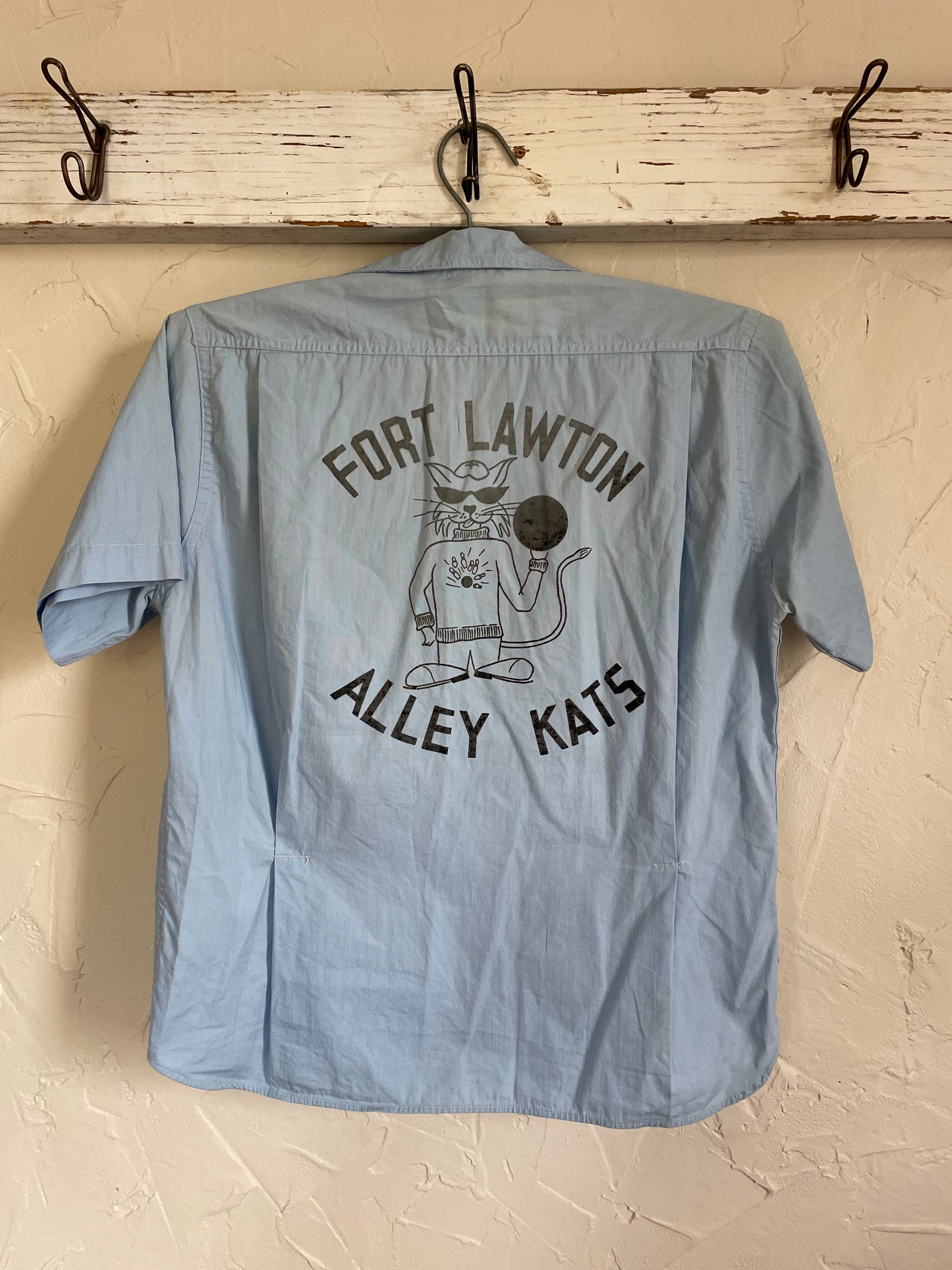 60s Fort Lawton Alley Kats Bowling Shirt