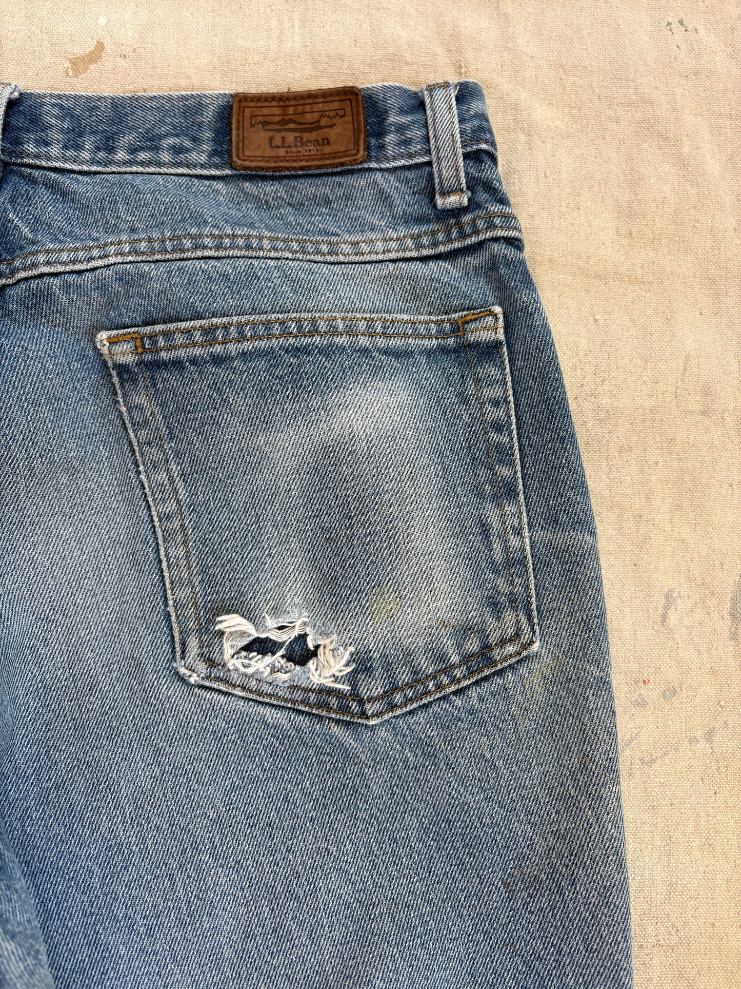 Vintage 90s LL Bean Faded Jeans