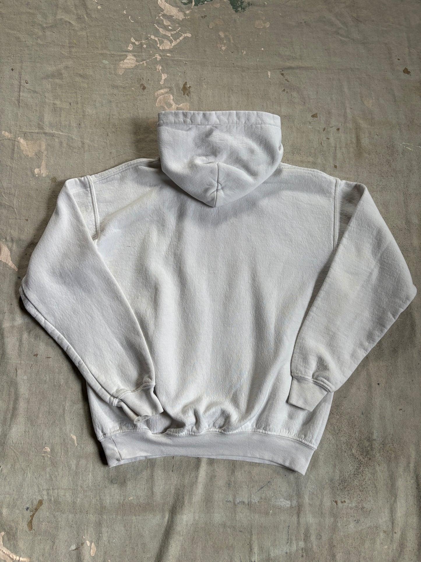 80s/90s Blank White Hoodie Sweatshirt
