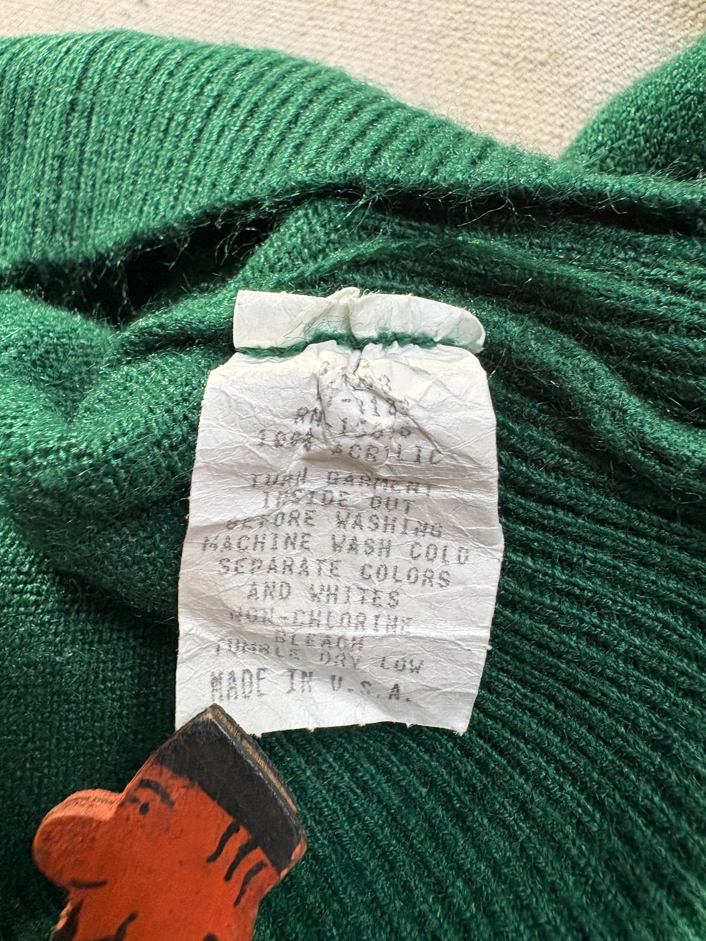 80s Evergreen Mock Neck Sweater