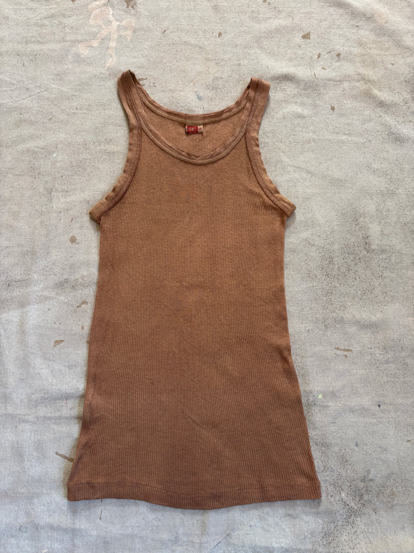 Vintage 50s Hanes Overdyed Tank Top