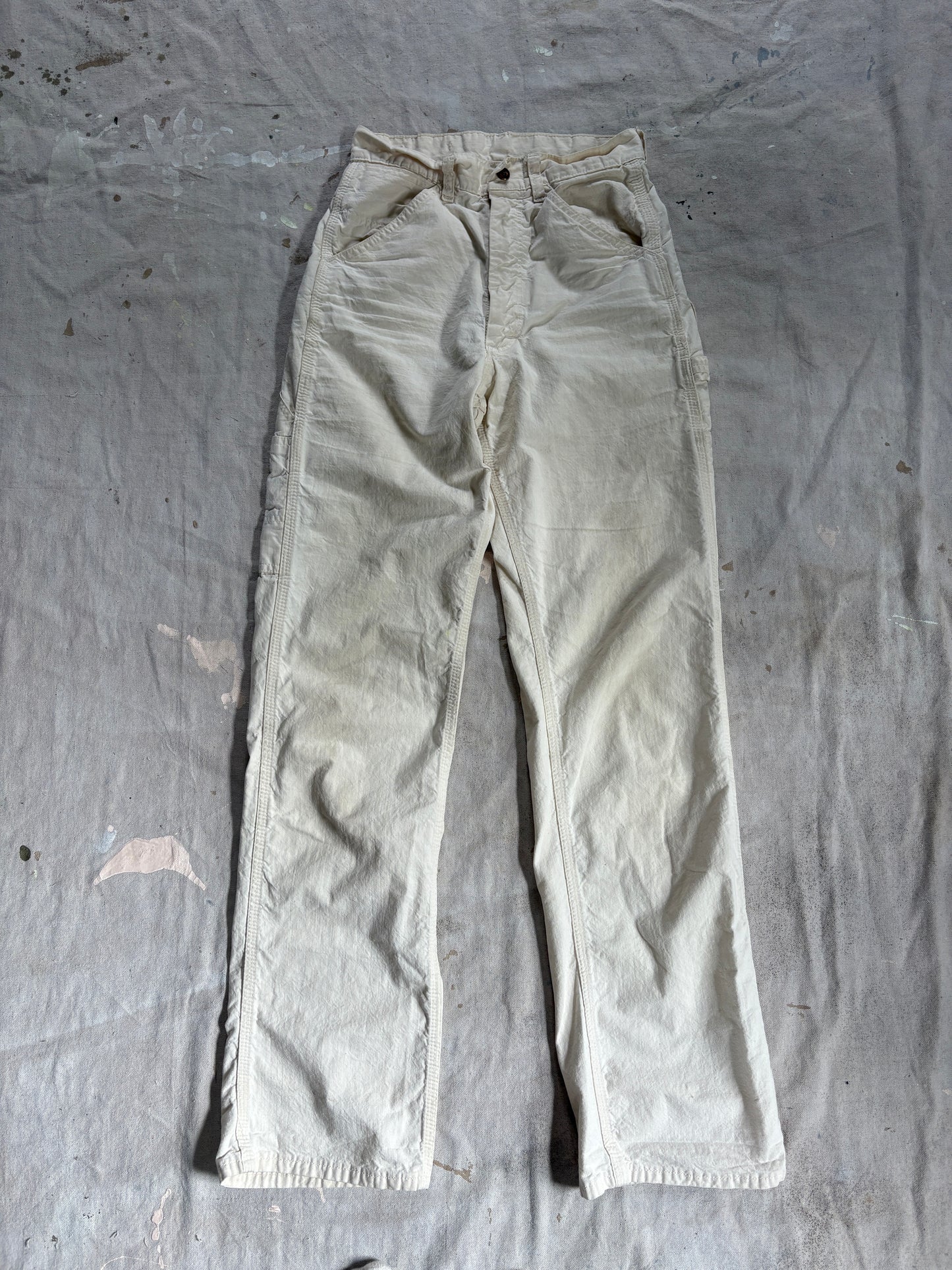 Vintage 70s Ecru Lee Painter Pants