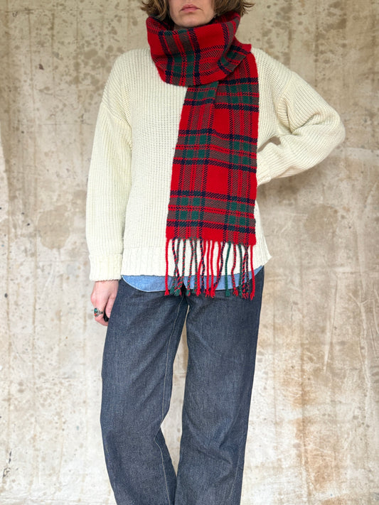 Vintage Plaid Scarf