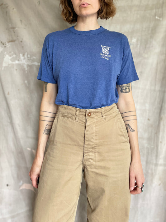 Vintage 80s Rutledge College Tee