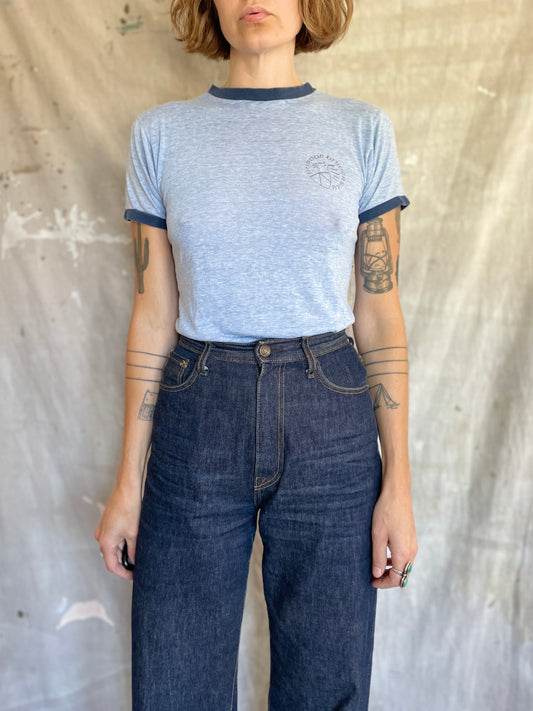 Vintage 70s Blue Bar Purdue University Tee