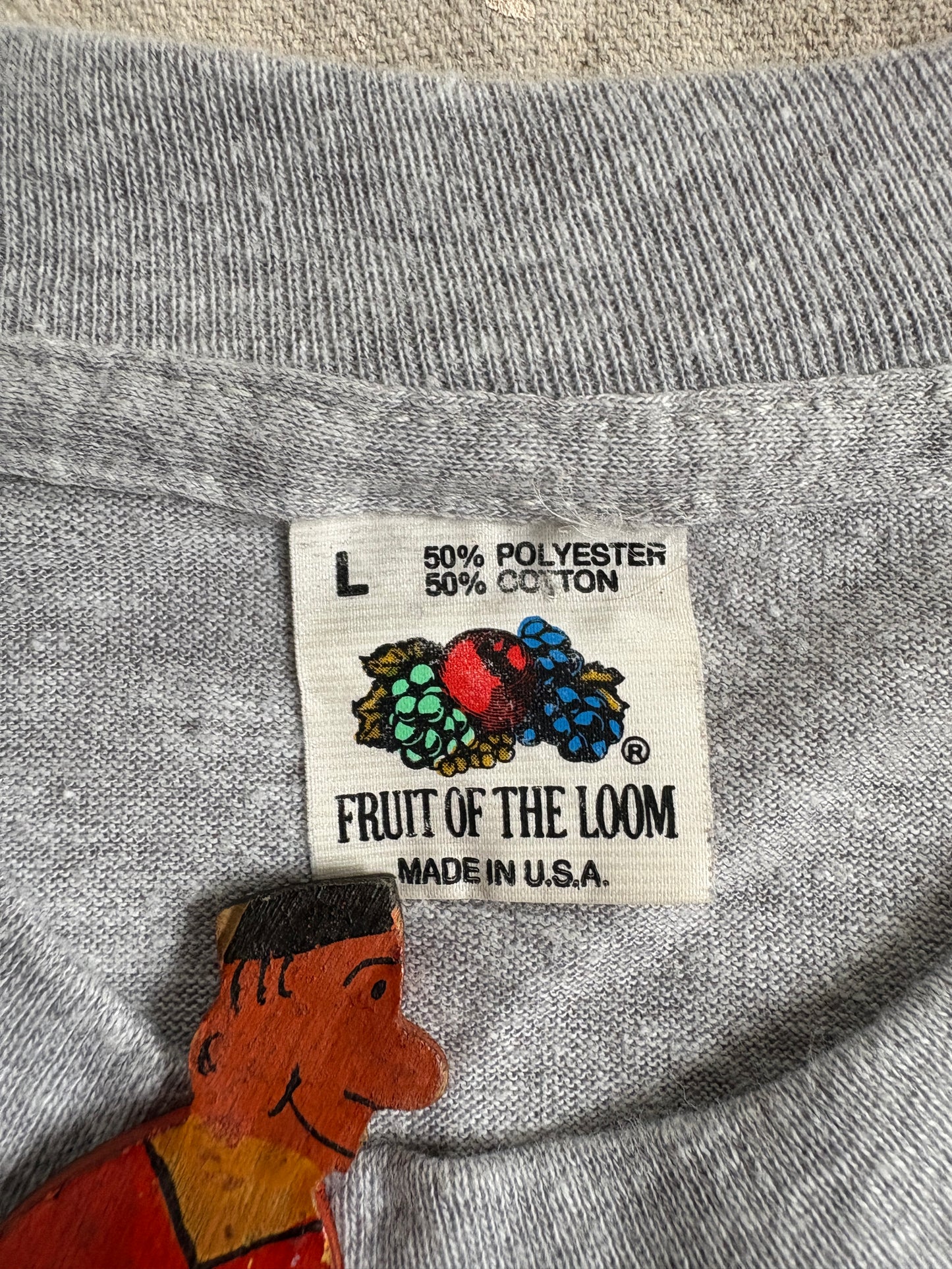 Vintage 80s Blank Gray Pocket Tee