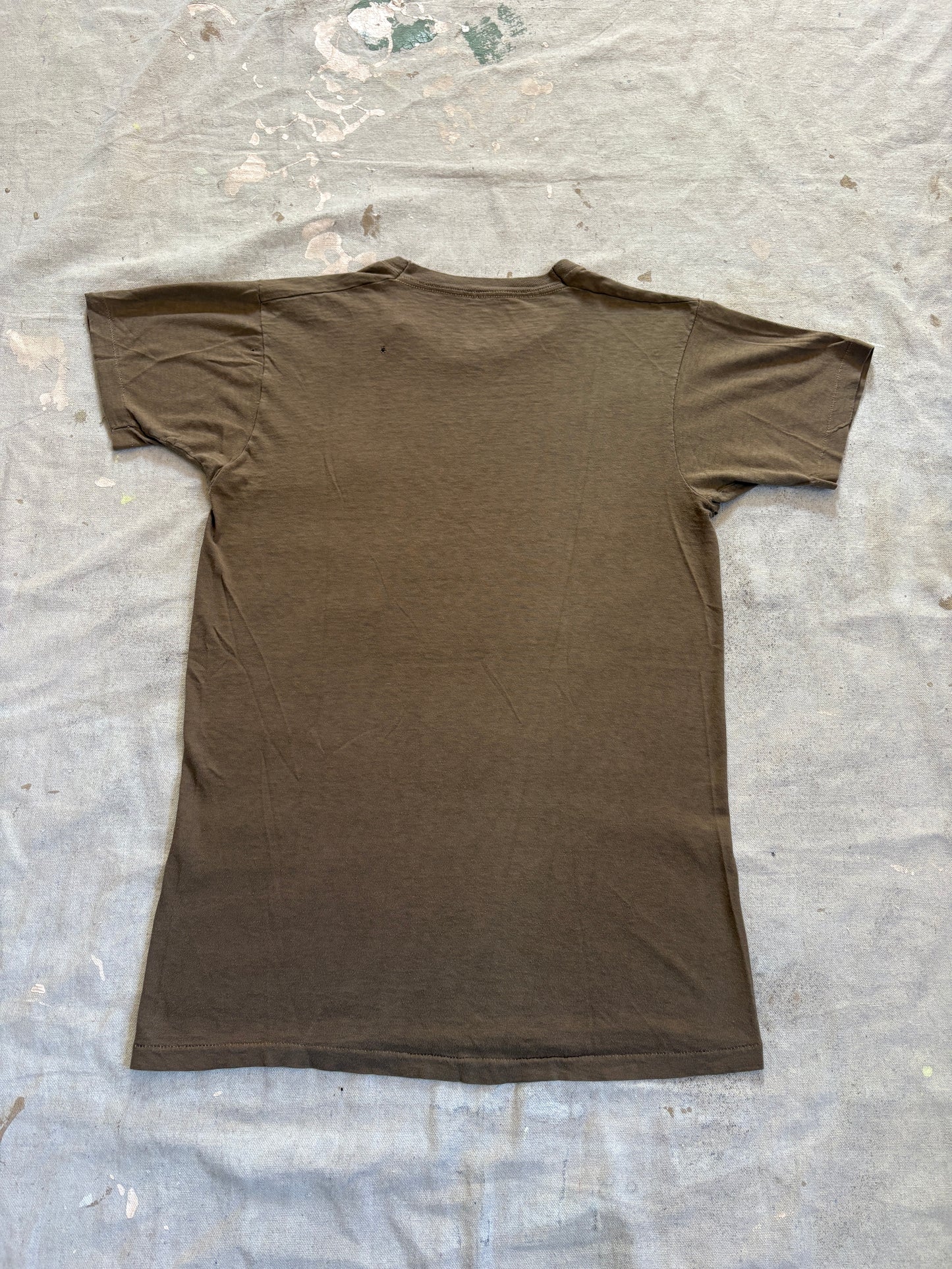 Vintage 80s Blank Brown Tee