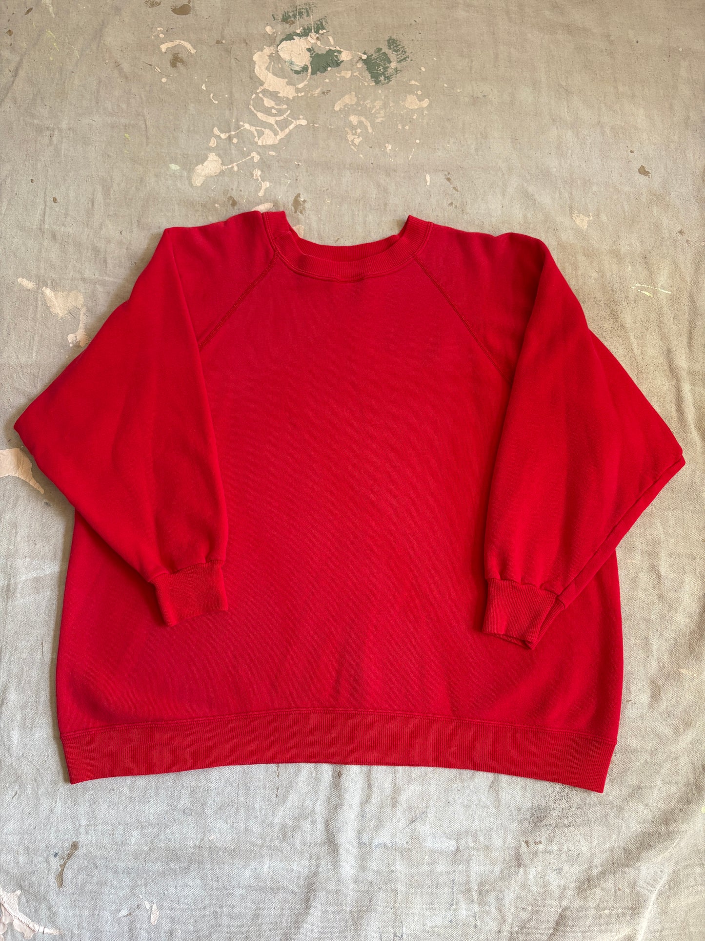 Vintage 90s Blank Red Sweatshirt