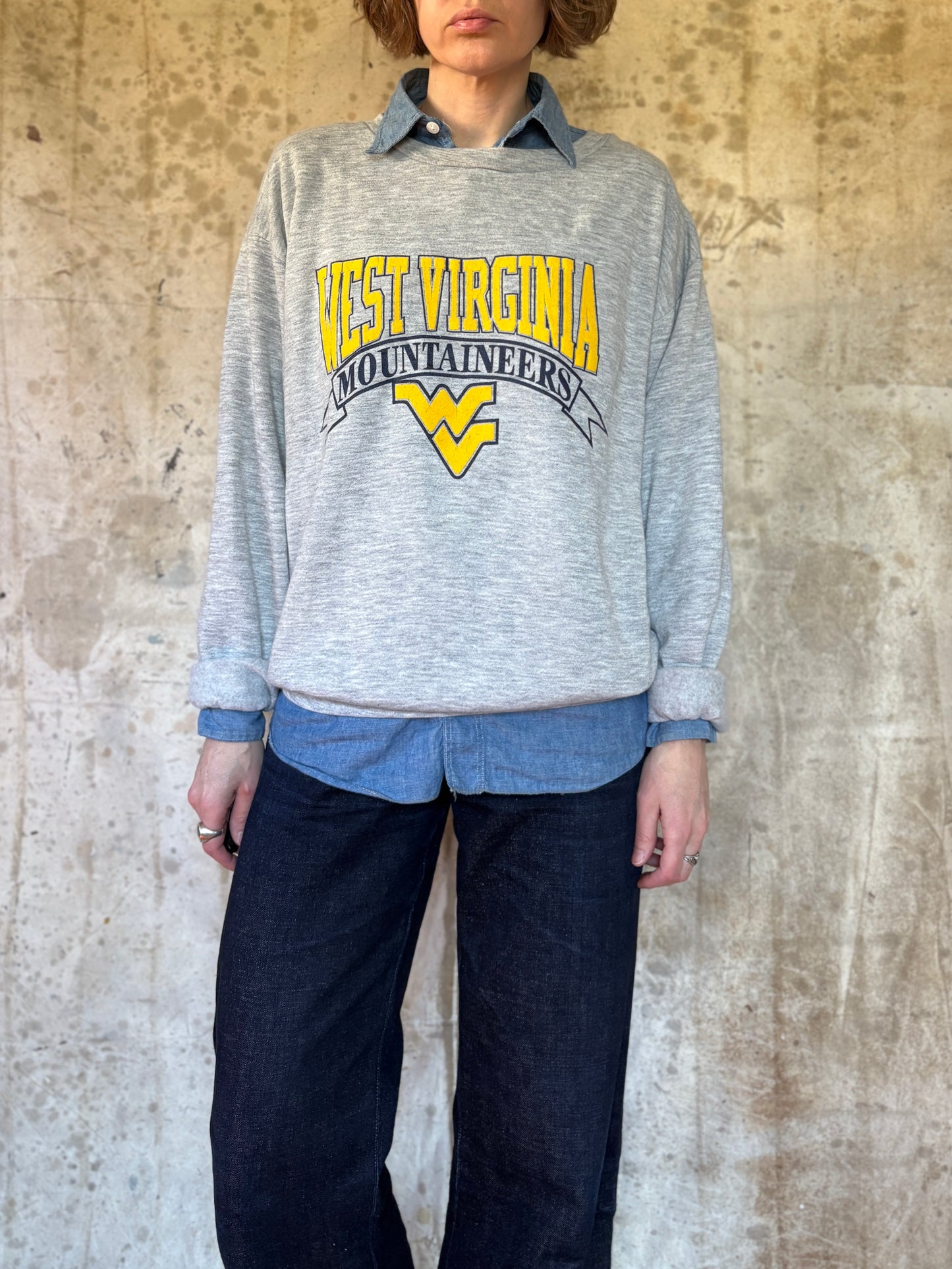 Vintage 90s West Virginia Mountaineers 1993 Sugar Bowl Sweatshirt