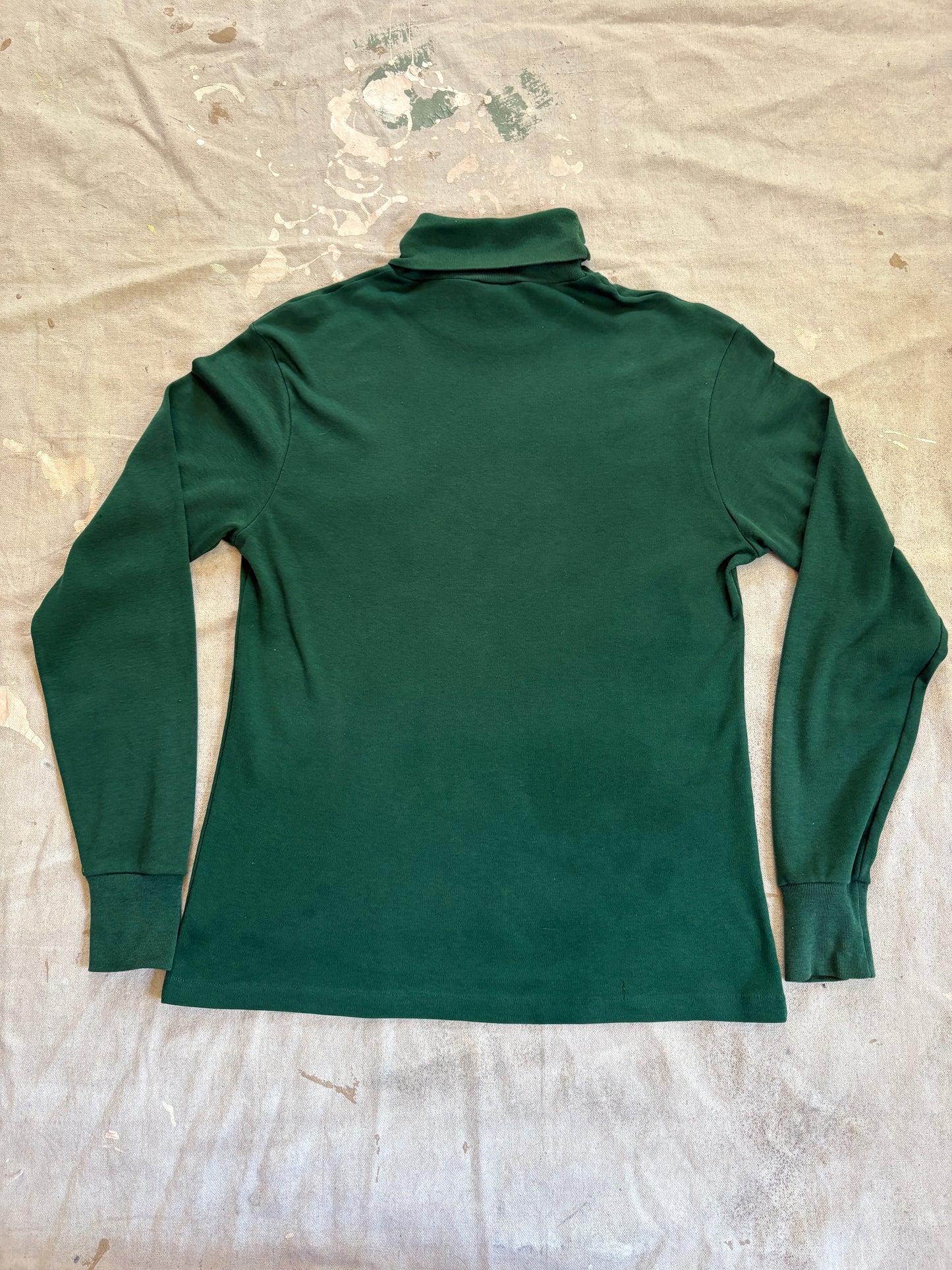 Vintage 90s Duofold Blank Evergreen Turtleneck
