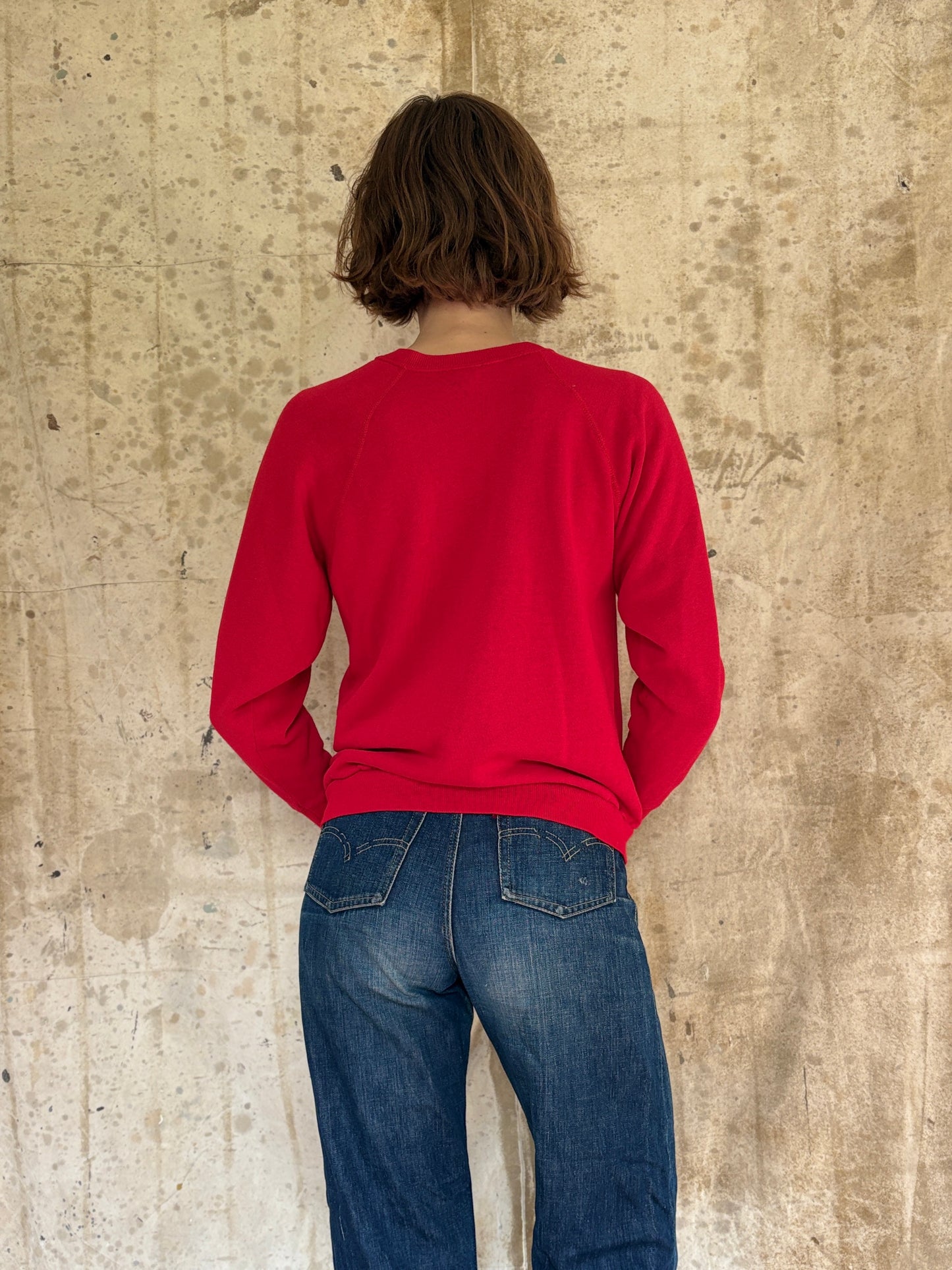 70s/80s Blank Red Sweatshirt