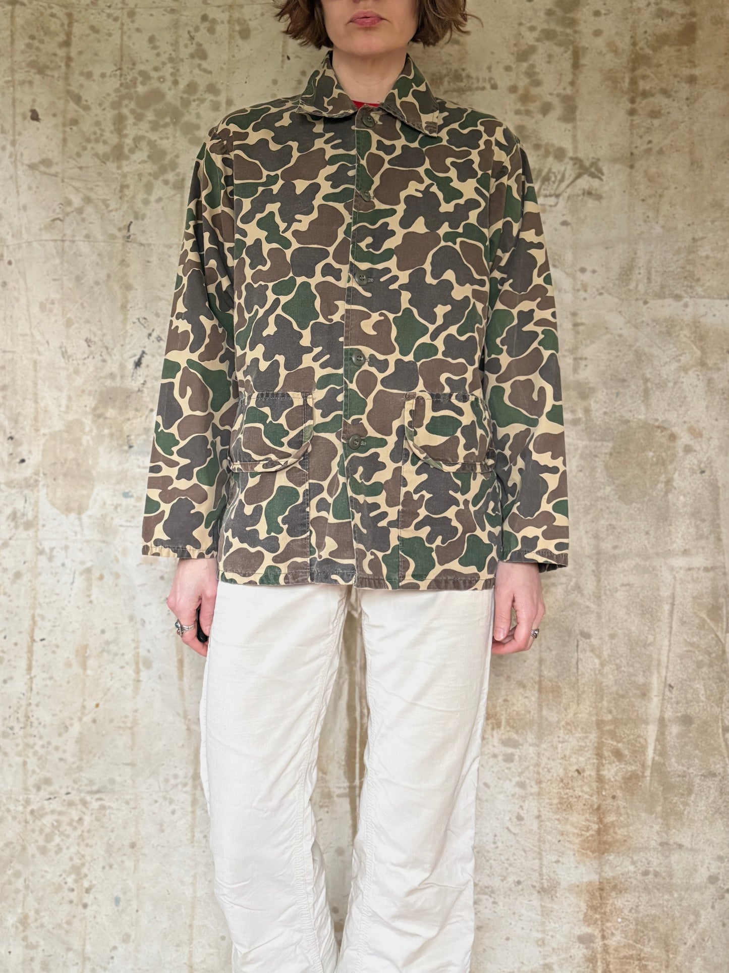 Vintage 80s SafTbak Duck Camo Coat