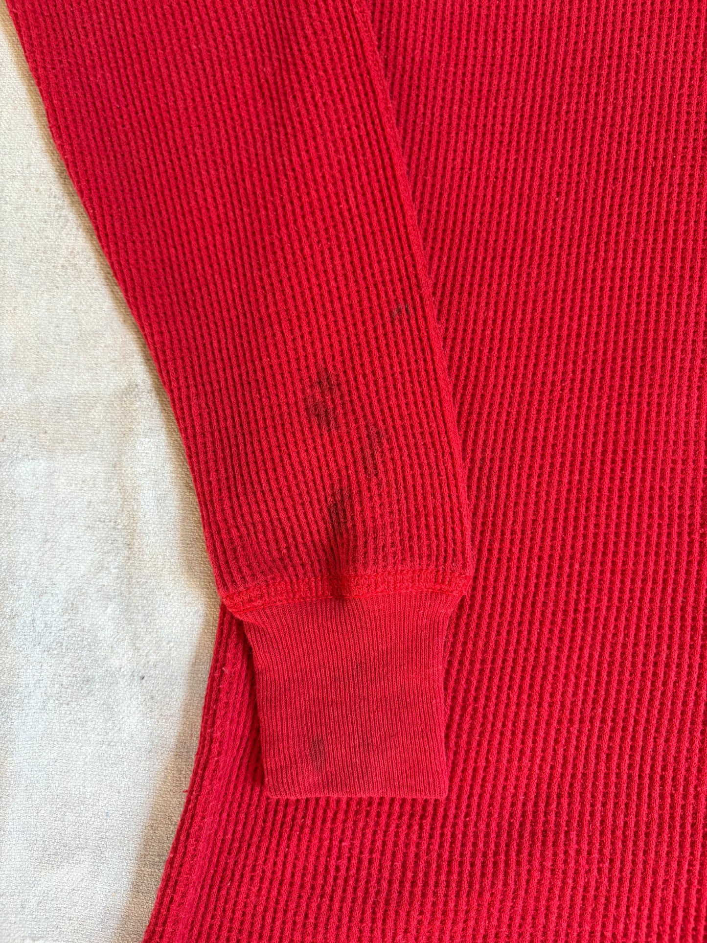 90s Blank Red Thermal Undershirt