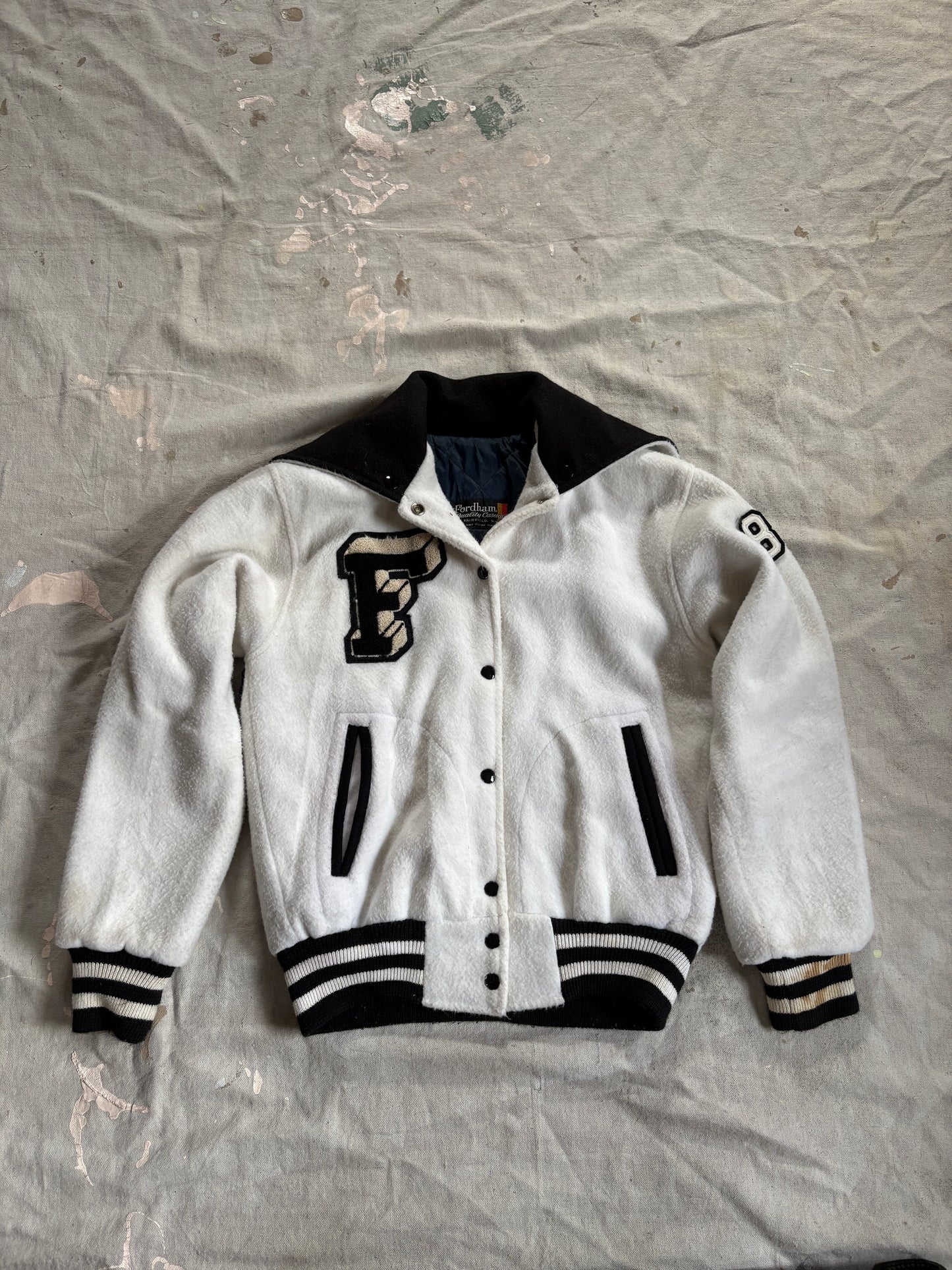 80s Cheerleader Wildcat Varsity Jacket