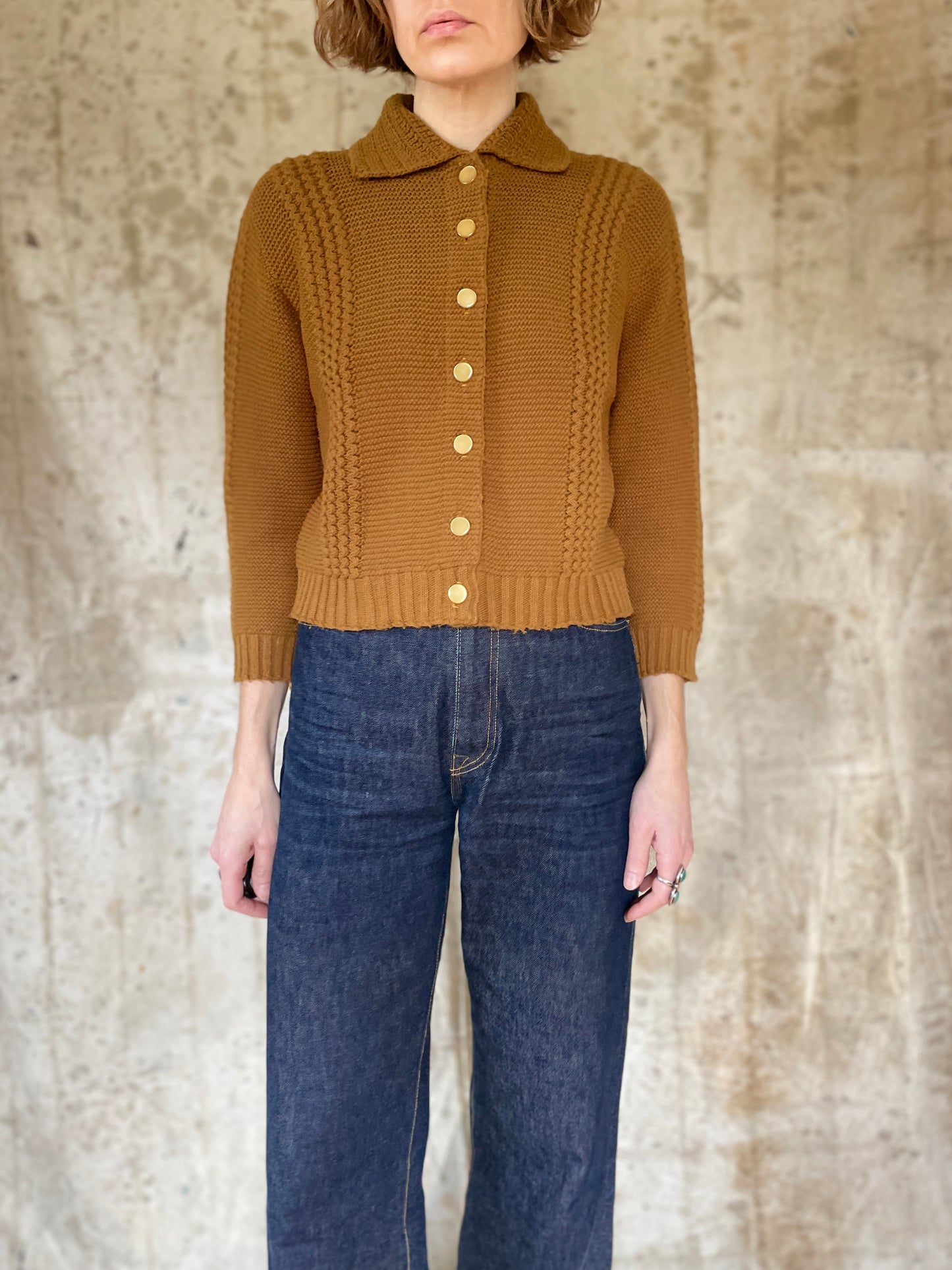 60s Ochre Sweater