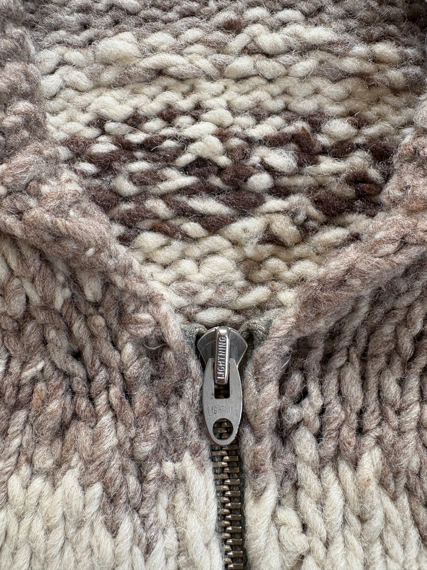 50s Snowflake Cowichan Style Sweater